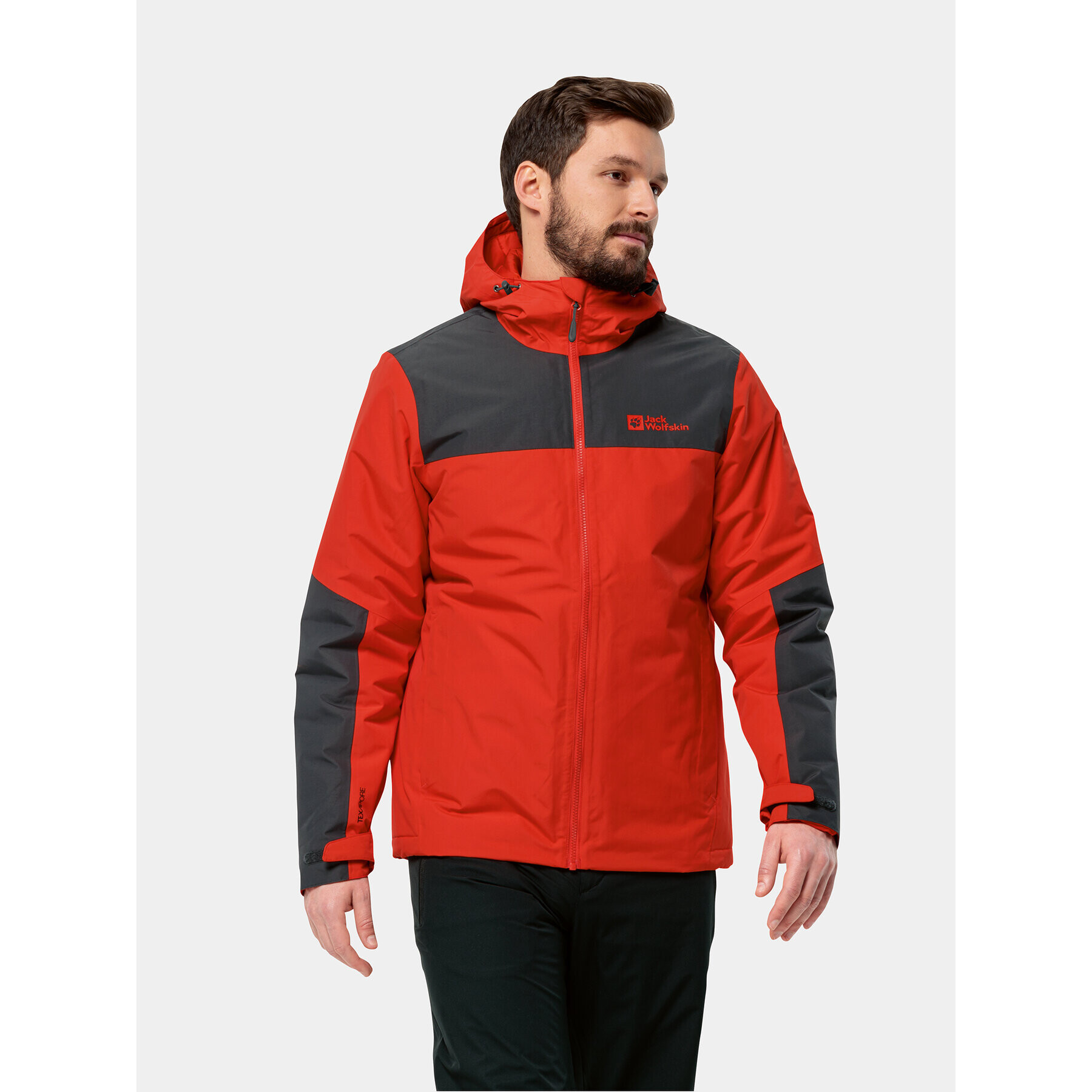 Jack Wolfskin Zimní bunda Jasper Ins Jkt 1114321 Červená Regular Fit - Pepit.cz