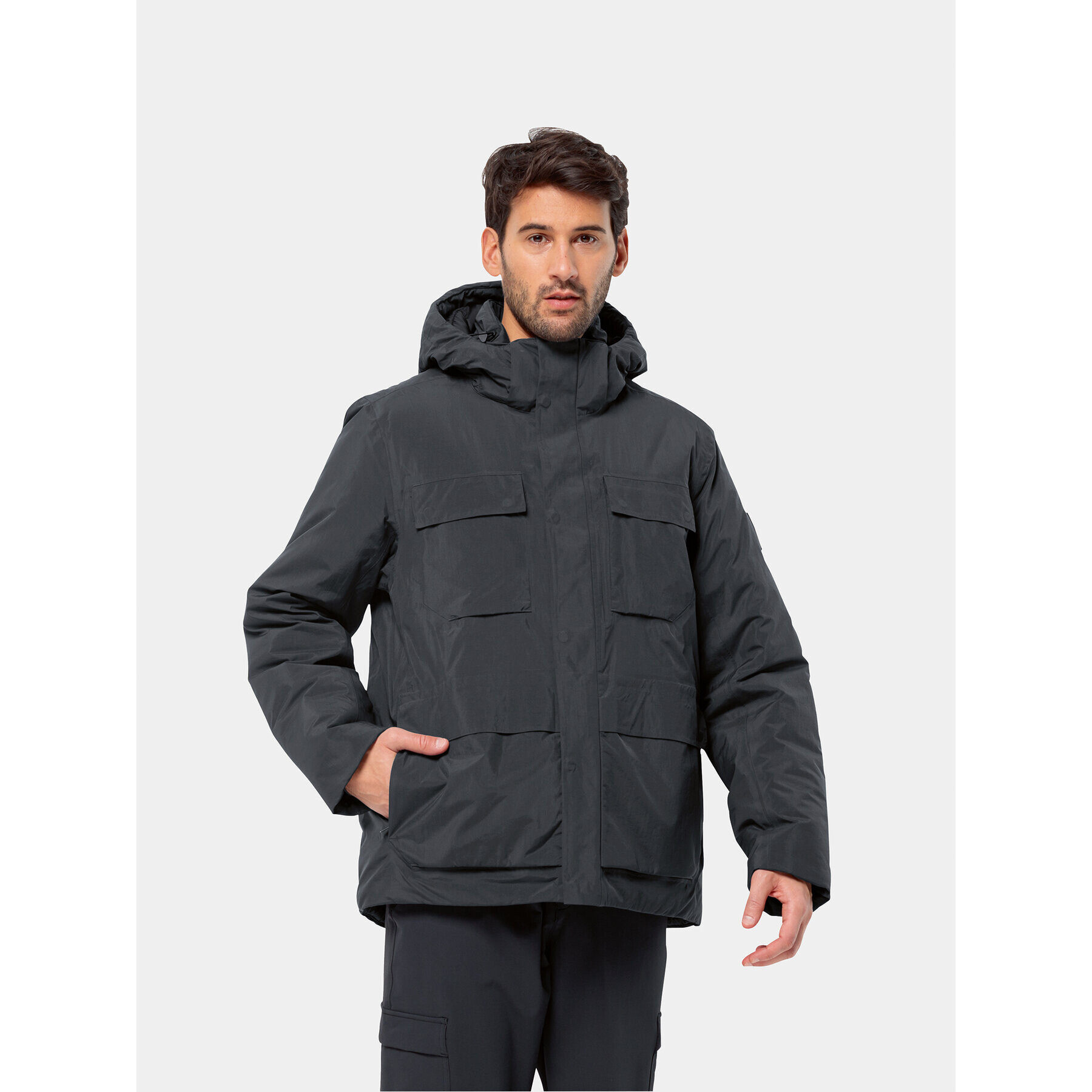 Jack Wolfskin Zimní bunda Textor Utility Jkt 1116101 Černá Regular Fit - Pepit.cz