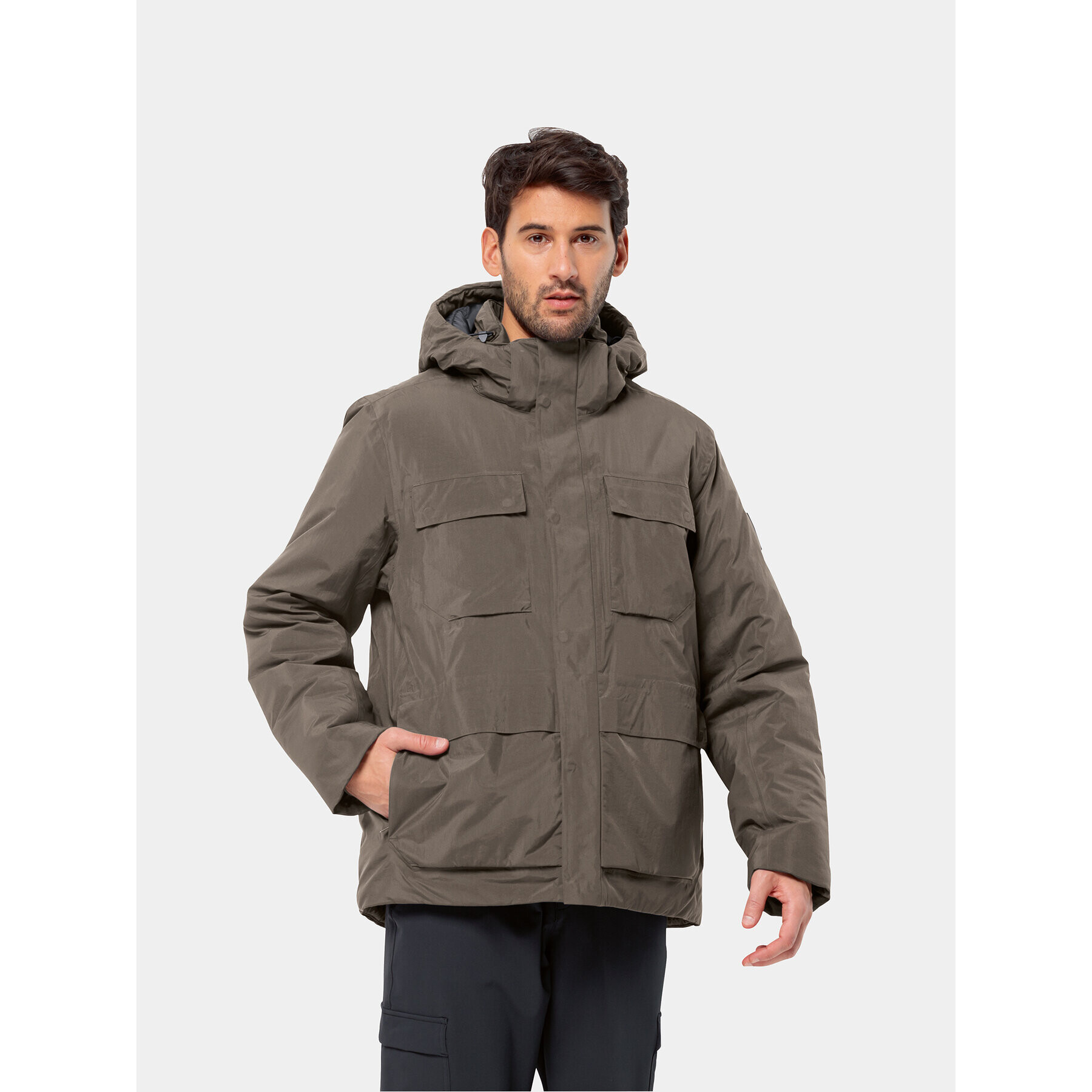 Jack Wolfskin Zimní bunda Textor Utility Jkt 1116101 Hnědá Regular Fit - Pepit.cz