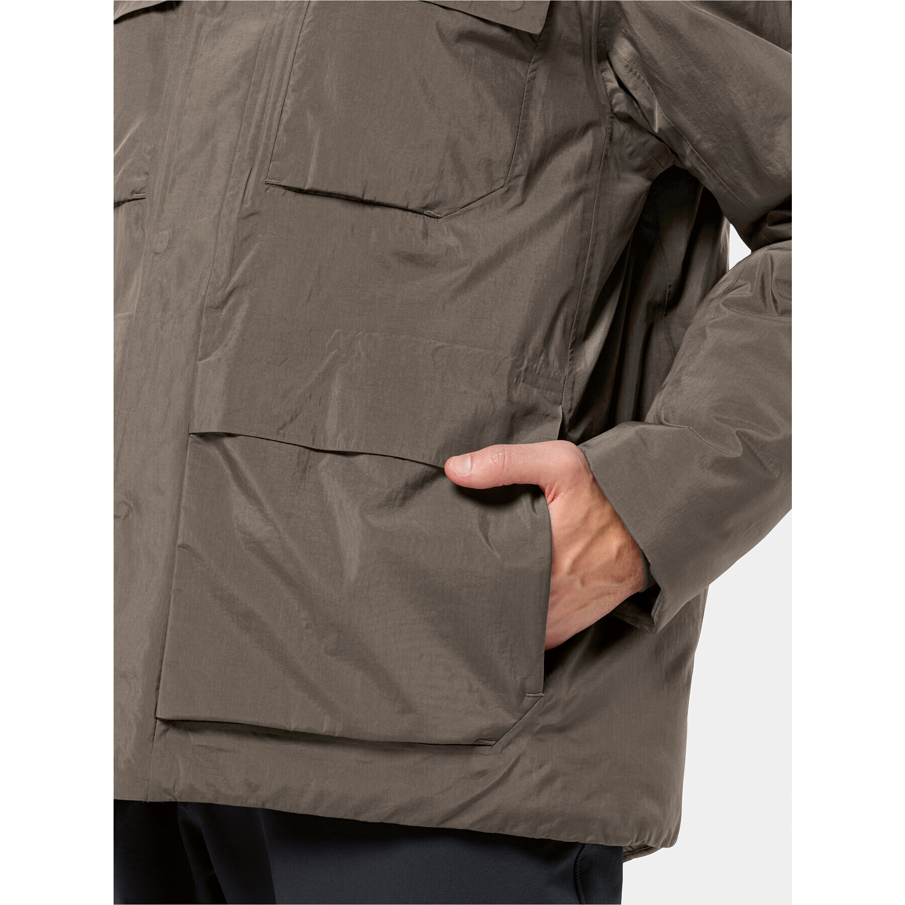 Jack Wolfskin Zimní bunda Textor Utility Jkt 1116101 Hnědá Regular Fit - Pepit.cz