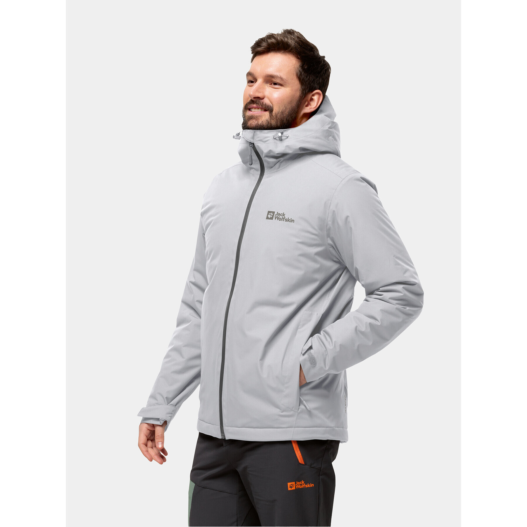 Jack Wolfskin Zimní bunda Wisper Ins Jkt 1111723 Šedá Slim Fit - Pepit.cz