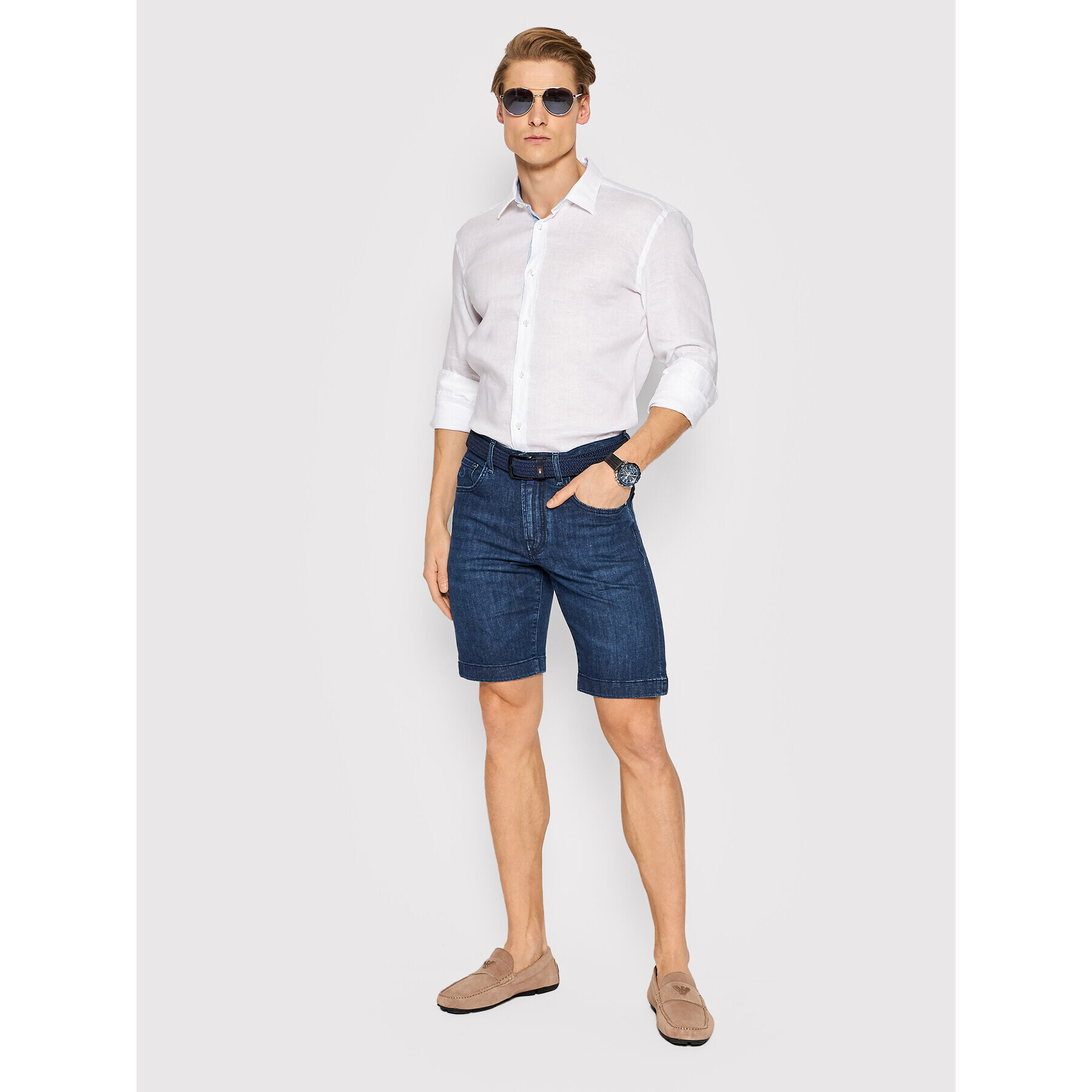 Jacob Cohën Džínové šortky Nicolas U O M01 31 S 3737 Tmavomodrá Slim Fit - Pepit.cz