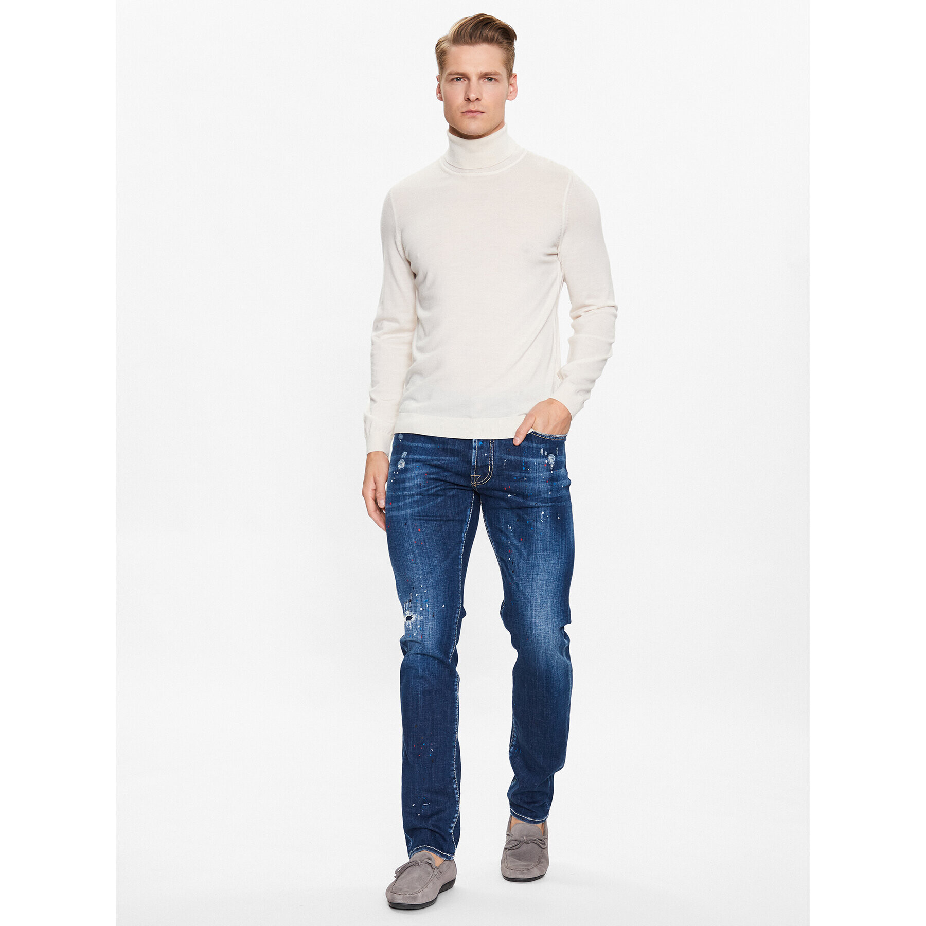 Jacob Cohën Jeansy Bard U Q M04 40 S 3952 Modrá Slim Fit - Pepit.cz