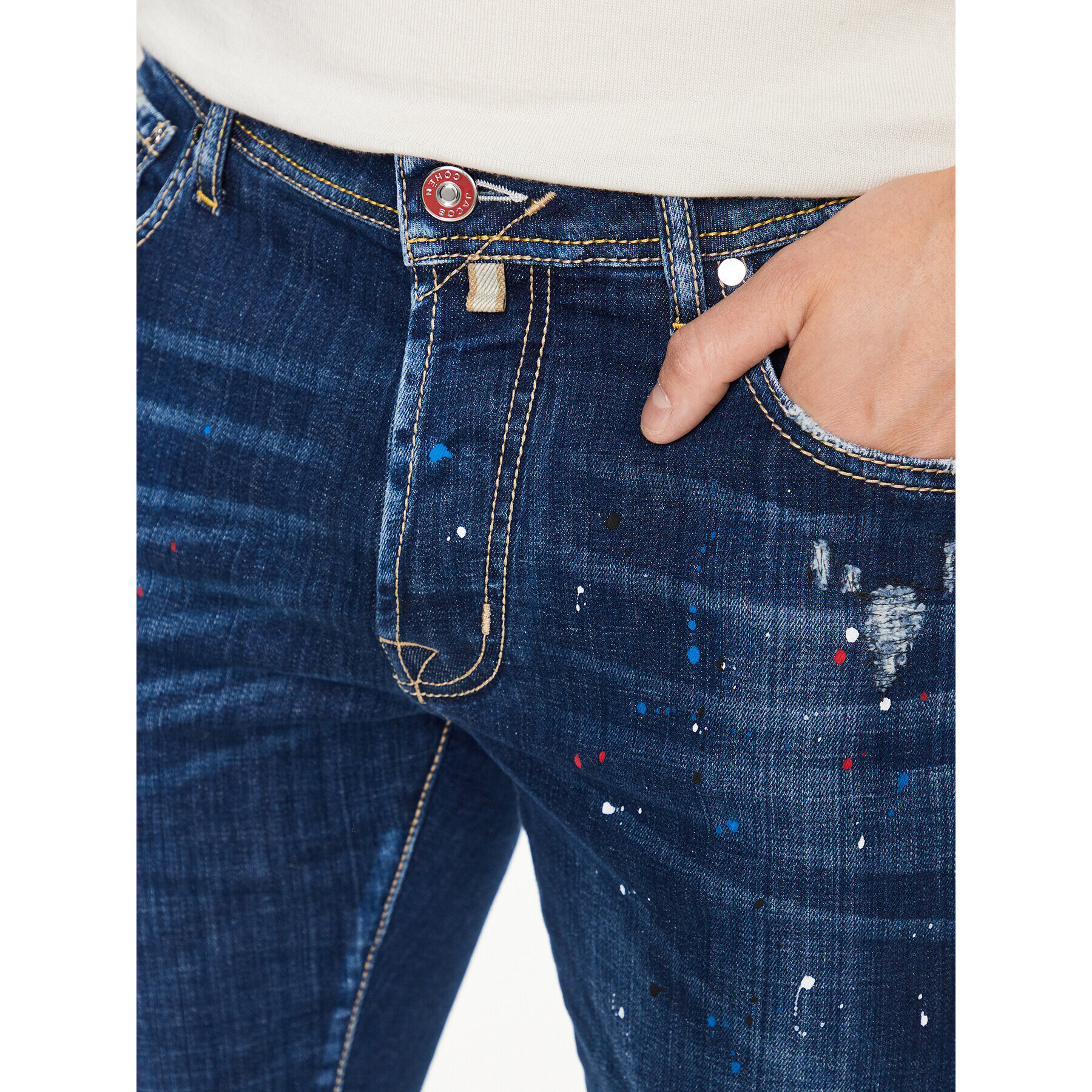 Jacob Cohën Jeansy Bard U Q M04 40 S 3952 Modrá Slim Fit - Pepit.cz