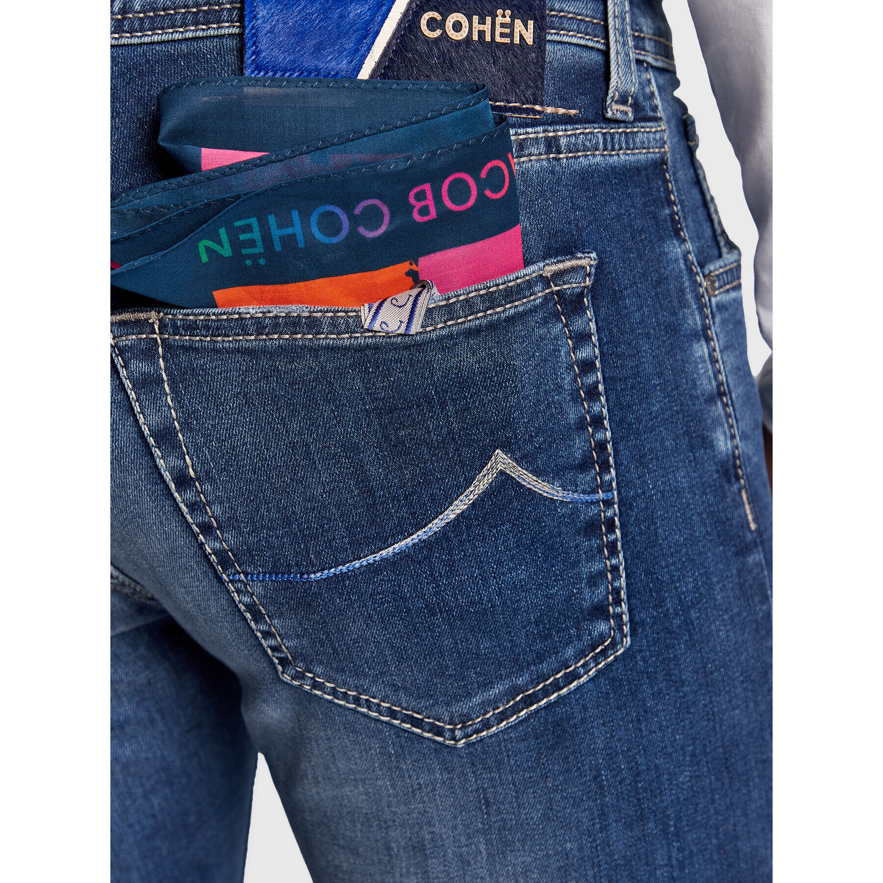 Jacob Cohën Jeansy Nick U Q E06 32 S 3624 Tmavomodrá Slim Fit - Pepit.cz