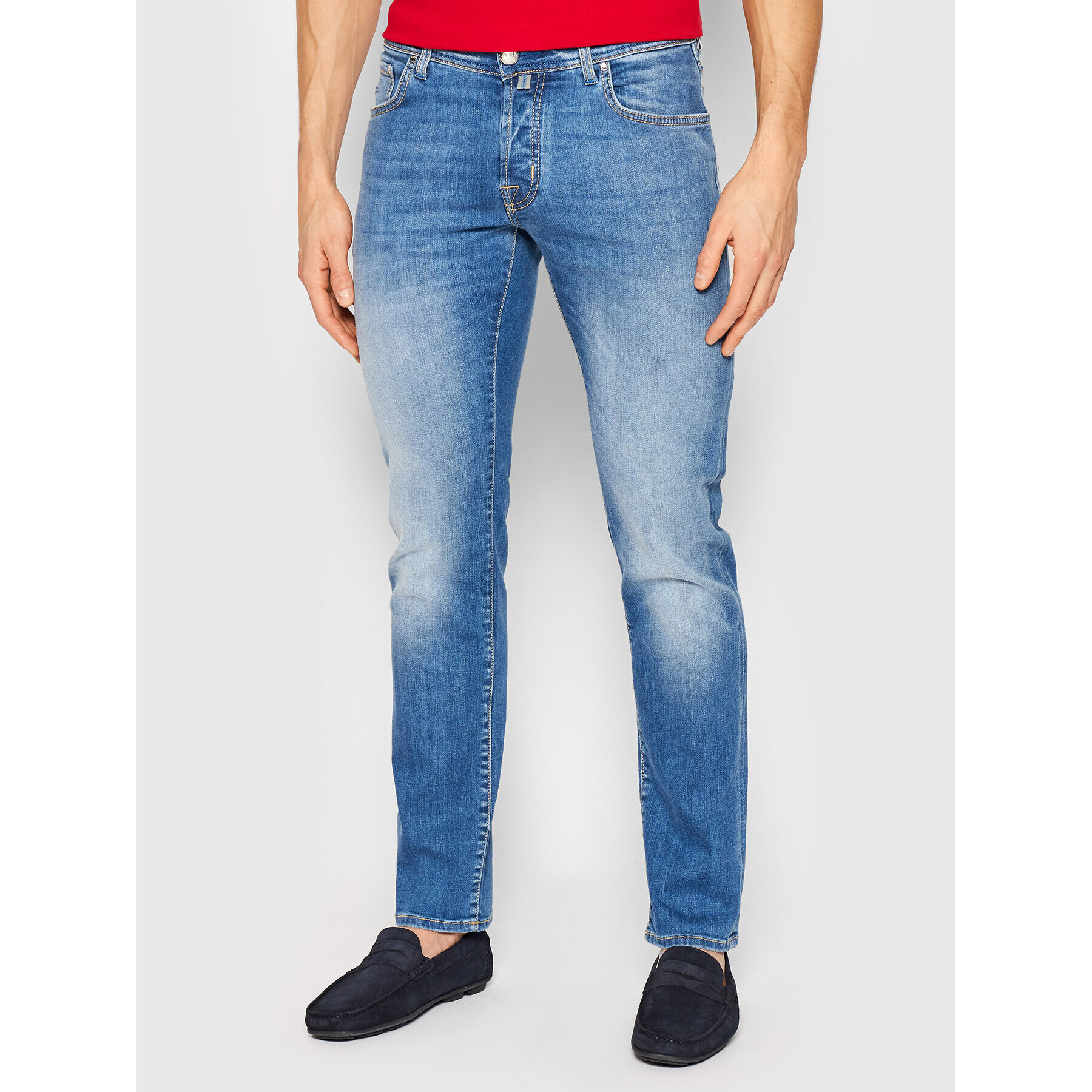 Jacob Cohën Jeansy U Q E06 34 S 3623 Modrá Slim Fit - Pepit.cz