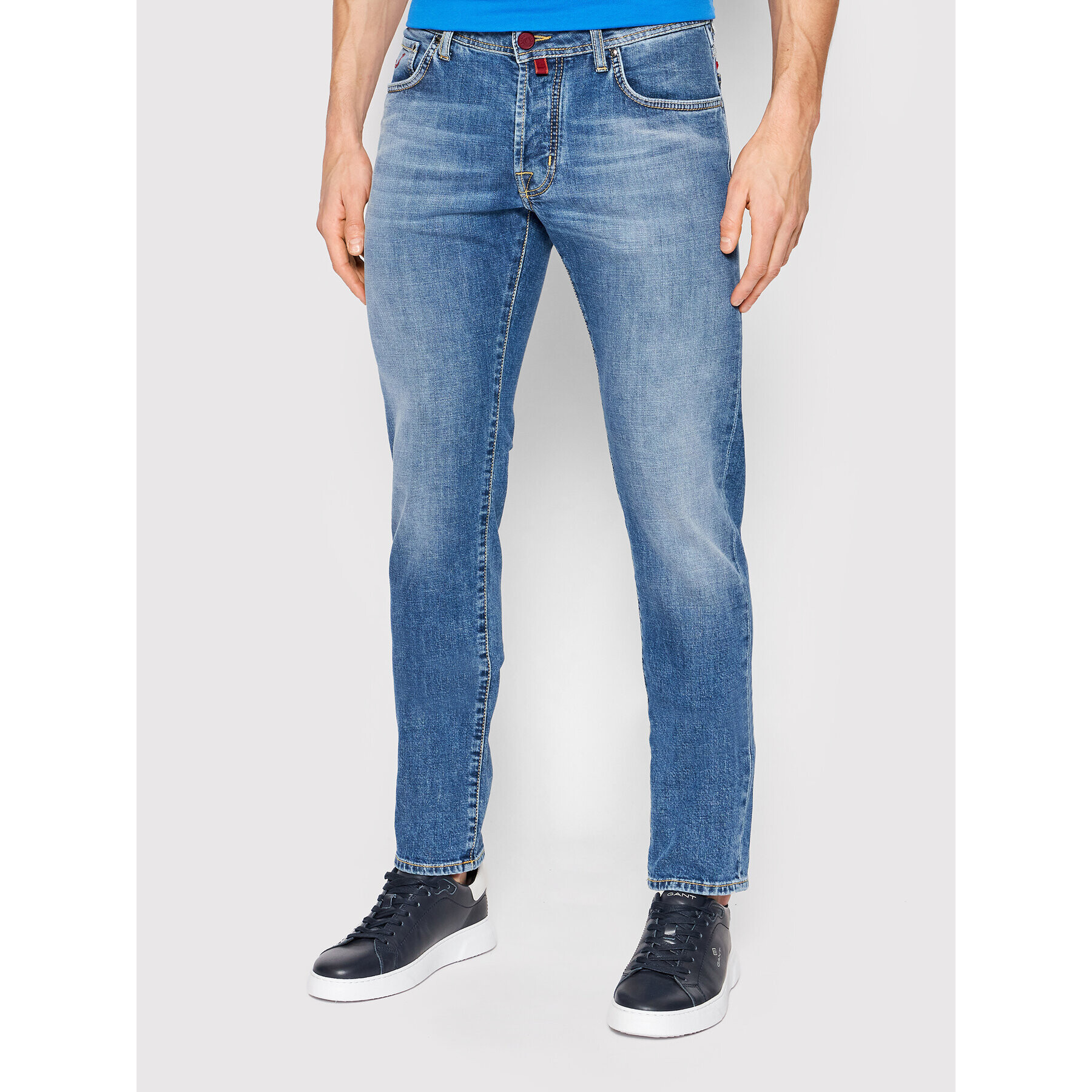 Jacob Cohën Jeansy U Q E07 32 S 3736 Tmavomodrá Slim Fit - Pepit.cz