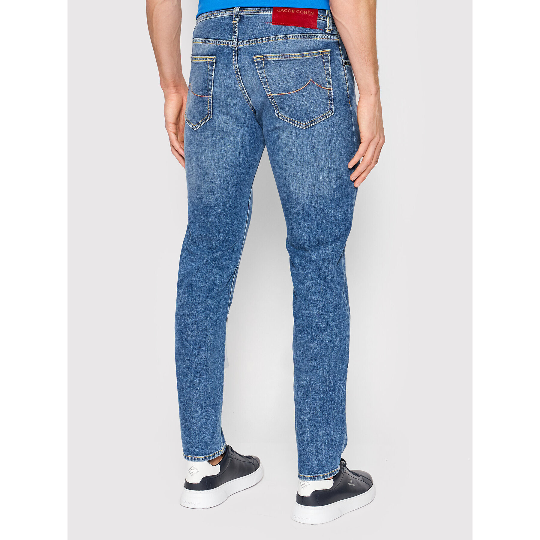 Jacob Cohën Jeansy U Q E07 32 S 3736 Tmavomodrá Slim Fit - Pepit.cz