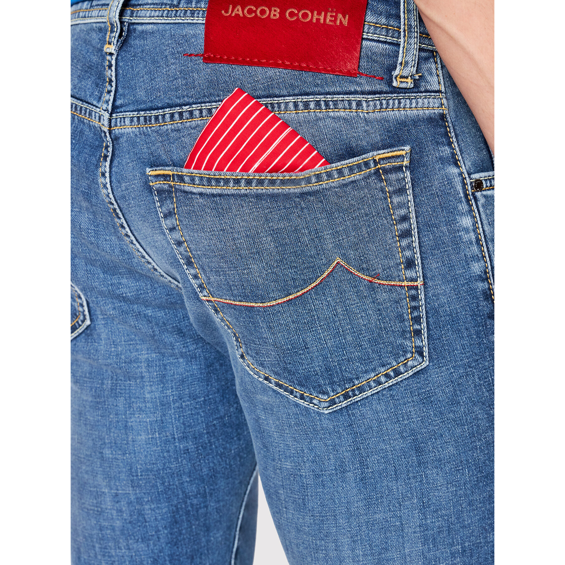 Jacob Cohën Jeansy U Q E07 32 S 3736 Tmavomodrá Slim Fit - Pepit.cz