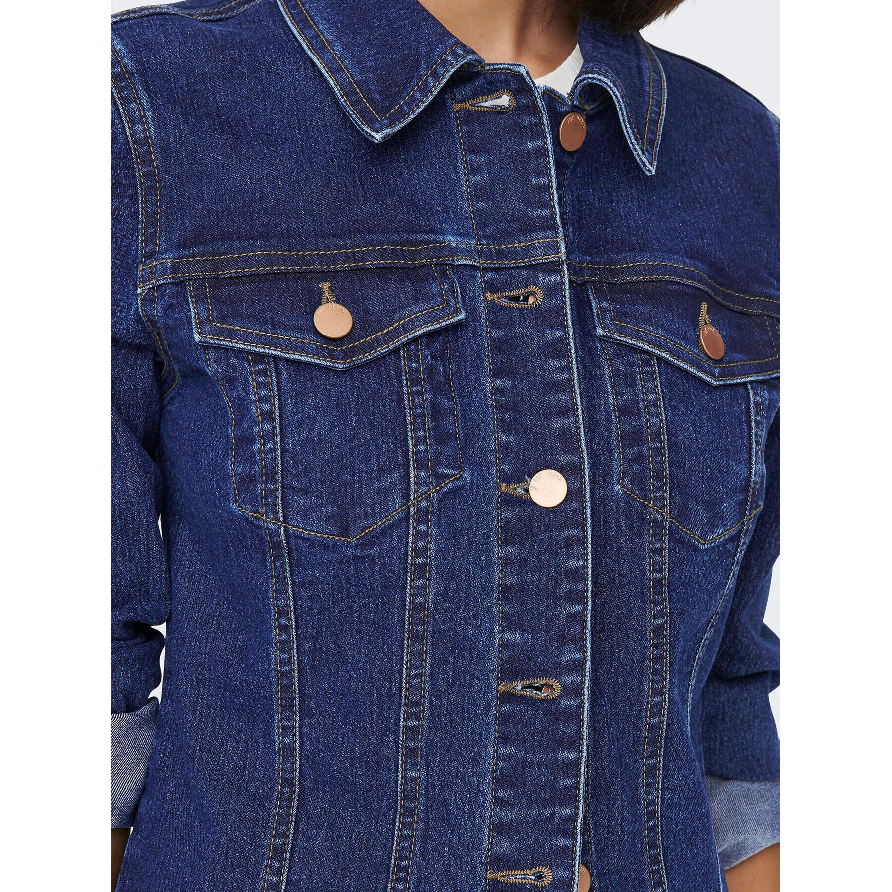 JDY Jeansová bunda 15281572 Modrá Regular Fit - Pepit.cz