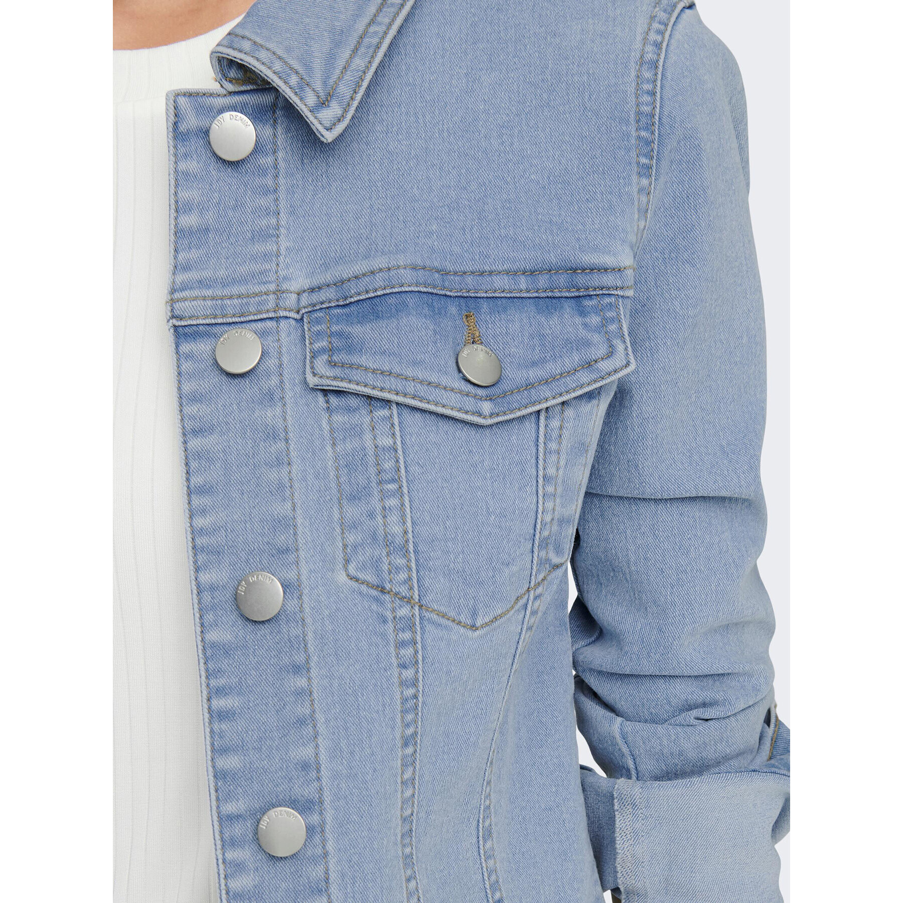 JDY Jeansová bunda 15281573 Modrá Regular Fit - Pepit.cz