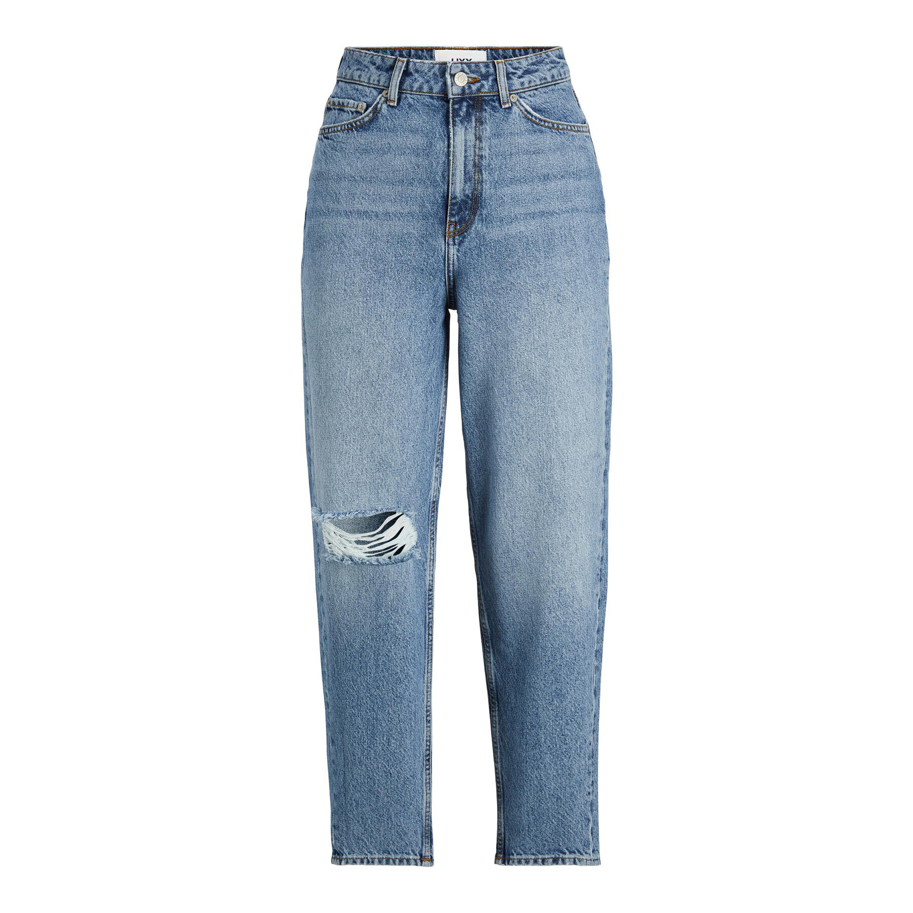 JJXX Jeansy Lisbon 12213702 Modrá Mom Fit - Pepit.cz