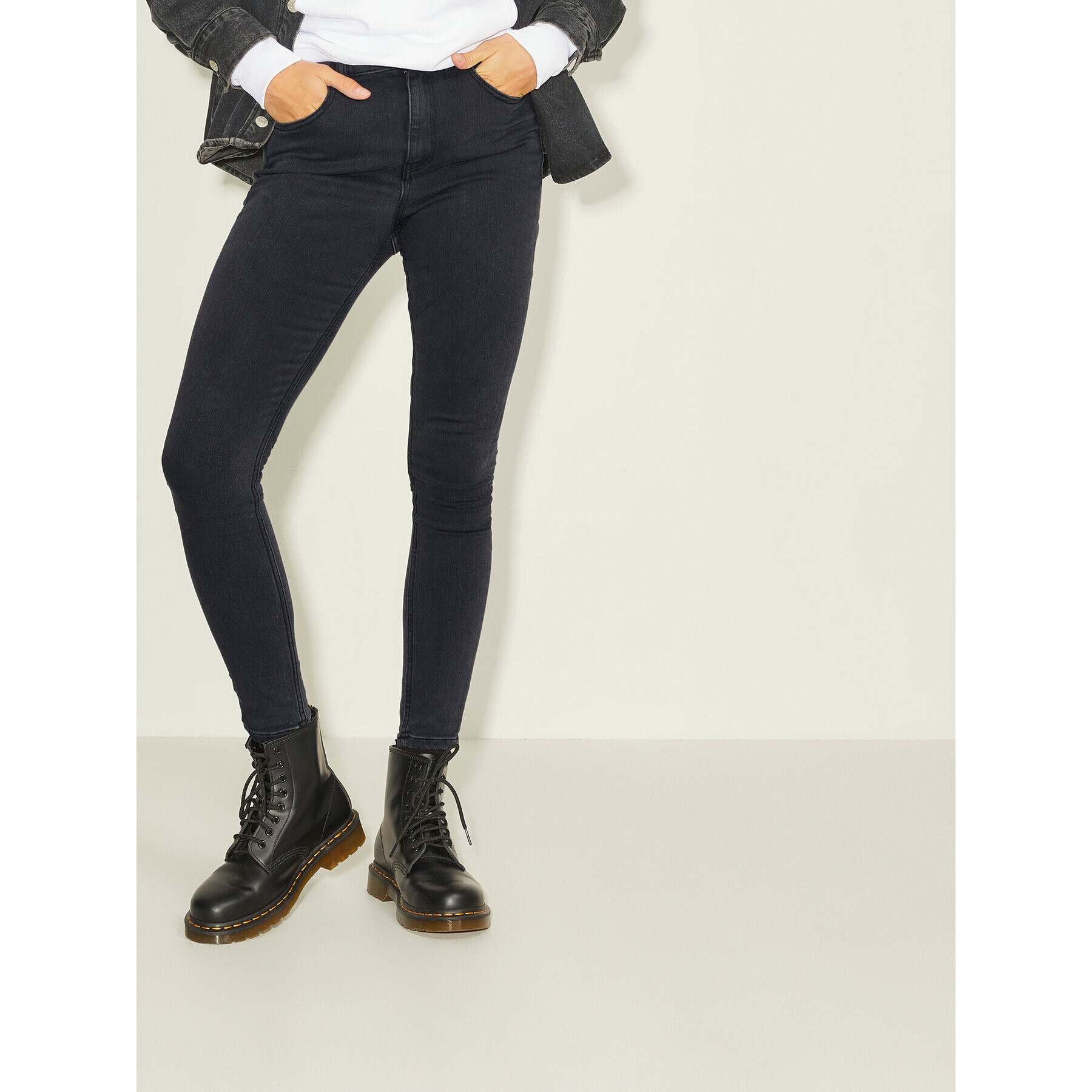 JJXX Jeansy Vienna 12203796 Černá Skinny Fit - Pepit.cz