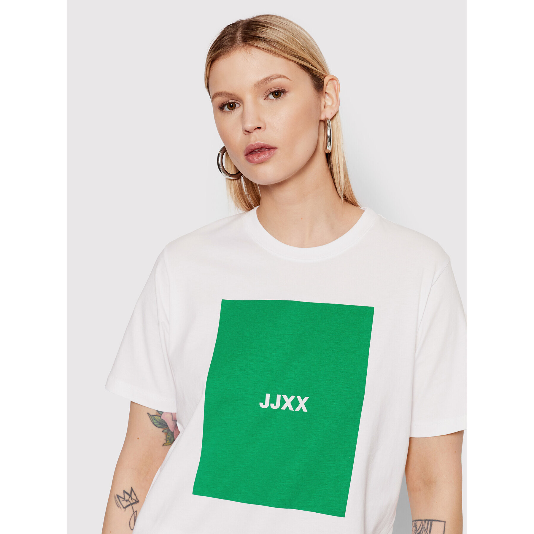 JJXX T-Shirt Amber 12204837 Bílá Relaxed Fit - Pepit.cz