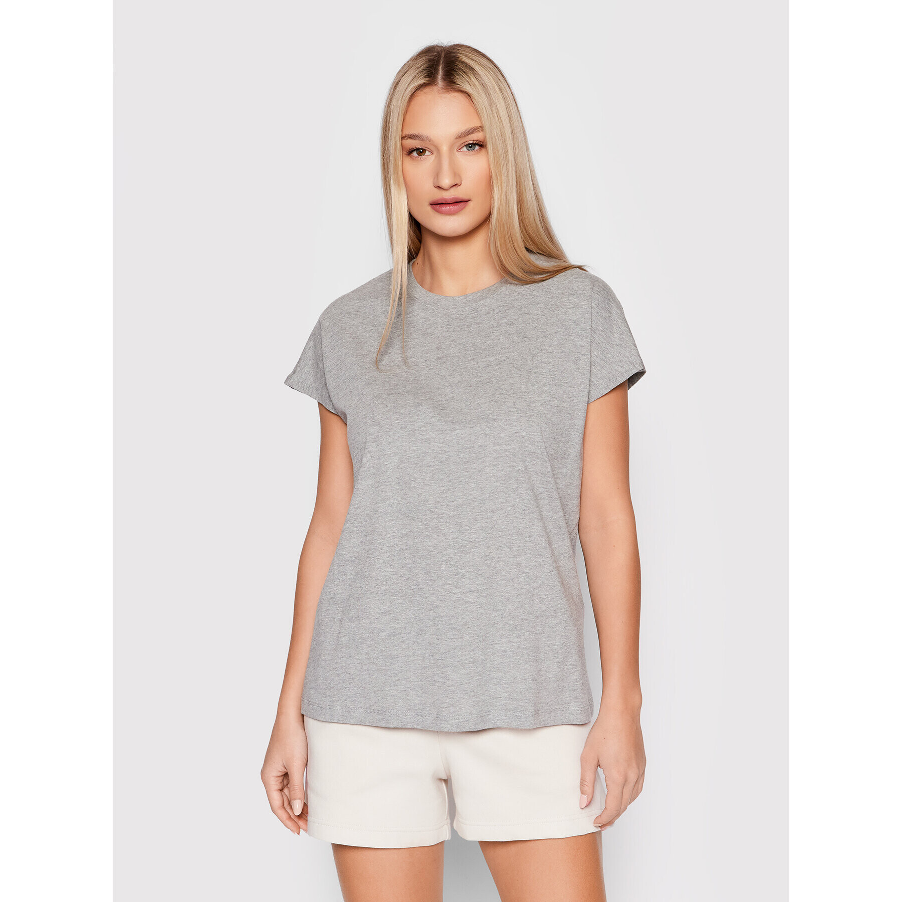 JJXX T-Shirt Astrid 12200190 Šedá Oversize - Pepit.cz