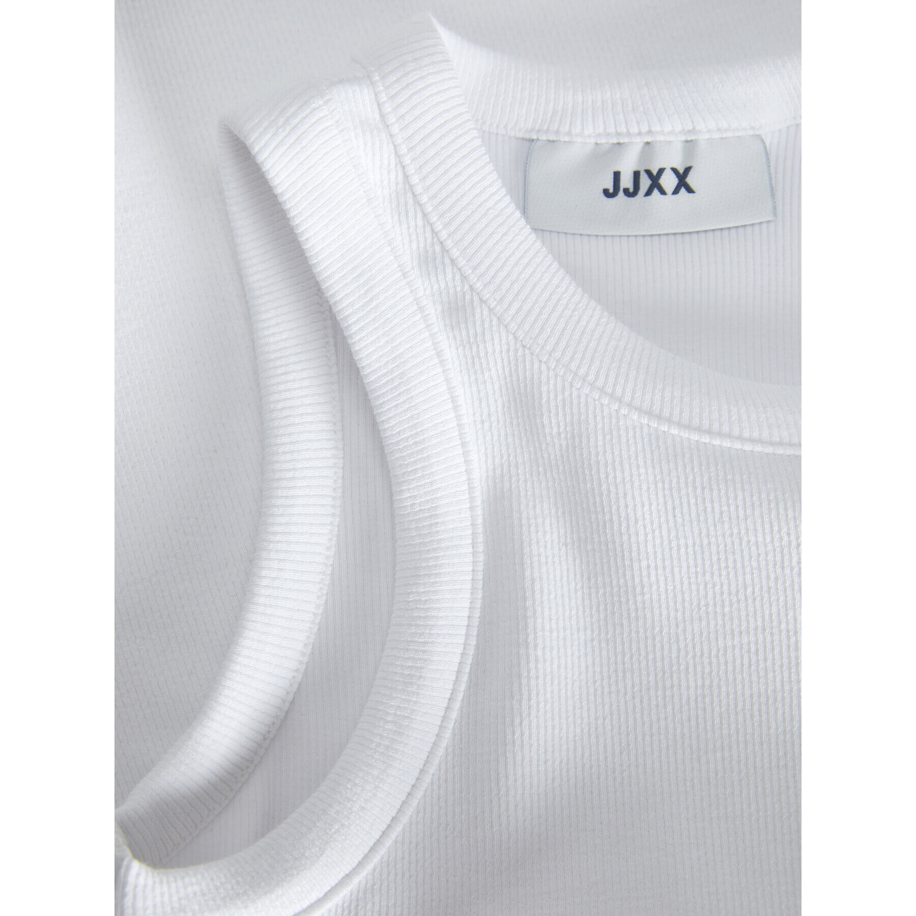 JJXX Top 12224661 Bílá Rib Fit - Pepit.cz