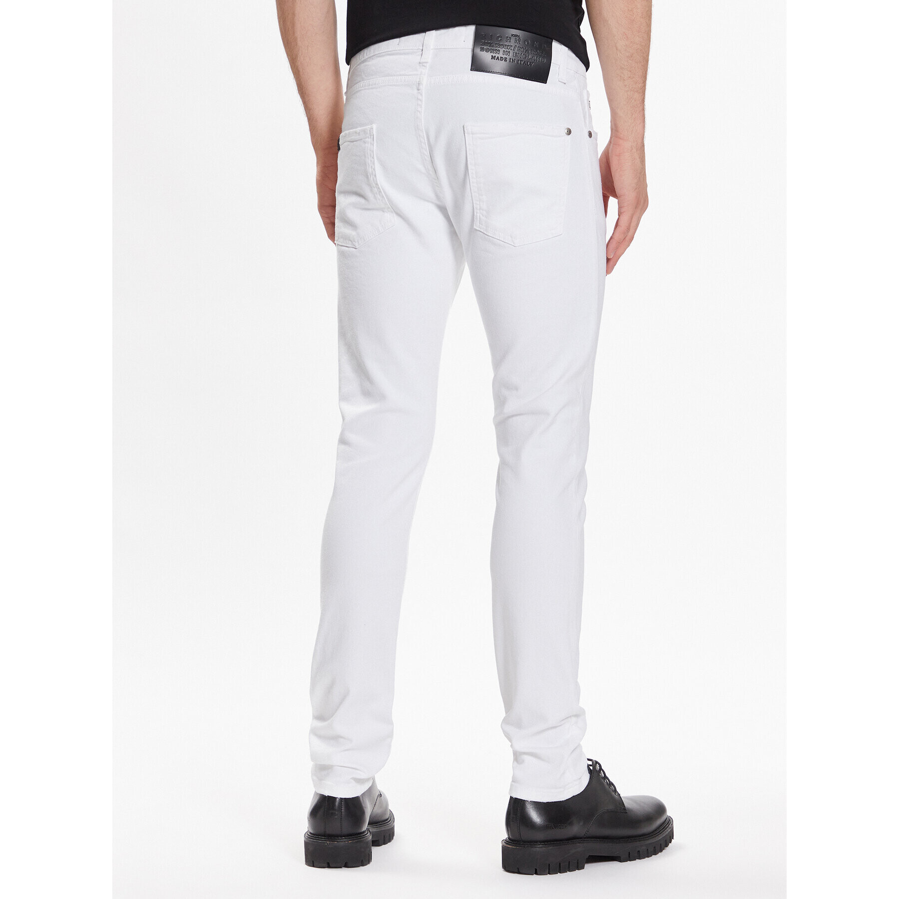 John Richmond Jeansy RMP23078JE Bílá Straight Fit - Pepit.cz