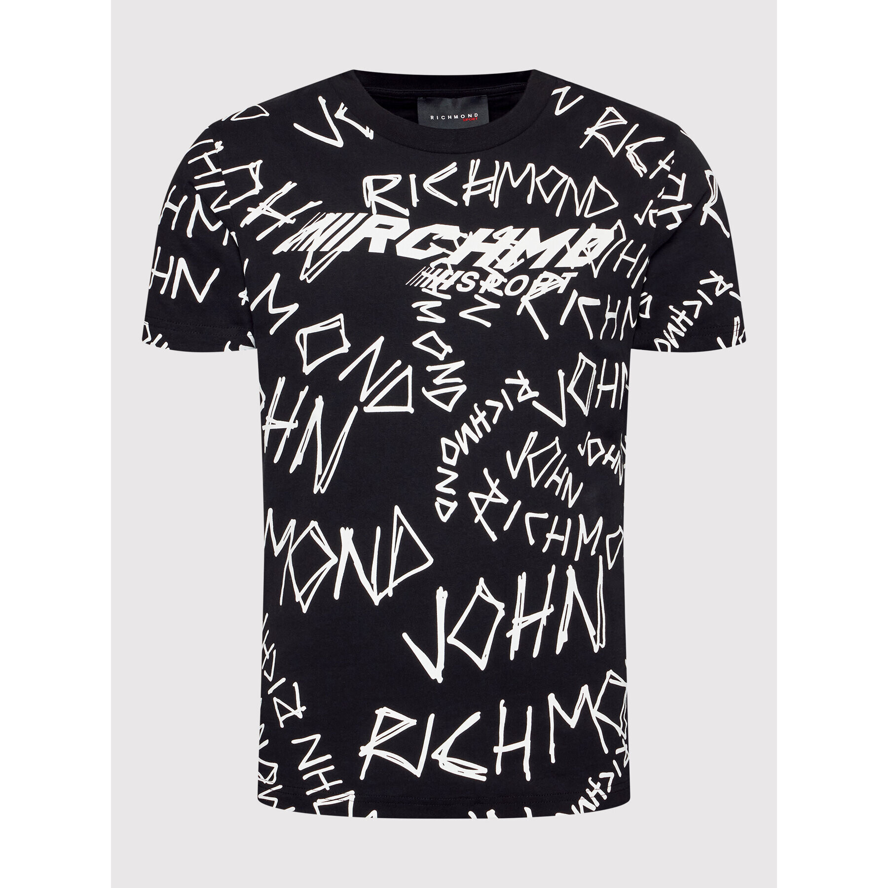 John Richmond T-Shirt Adroa UMP22145TS Černá Regular Fit - Pepit.cz