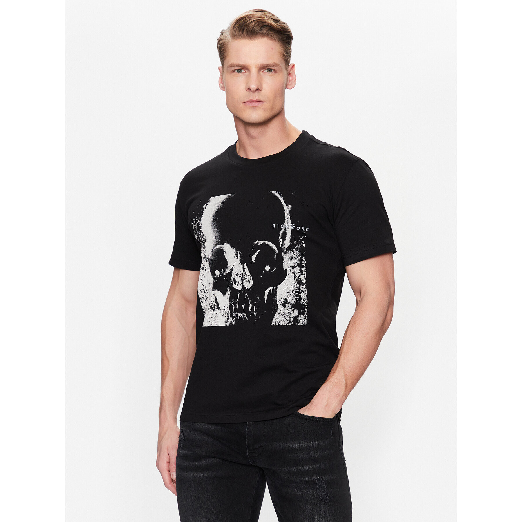 John Richmond T-Shirt Corta RMP23188TS Černá Regular Fit - Pepit.cz