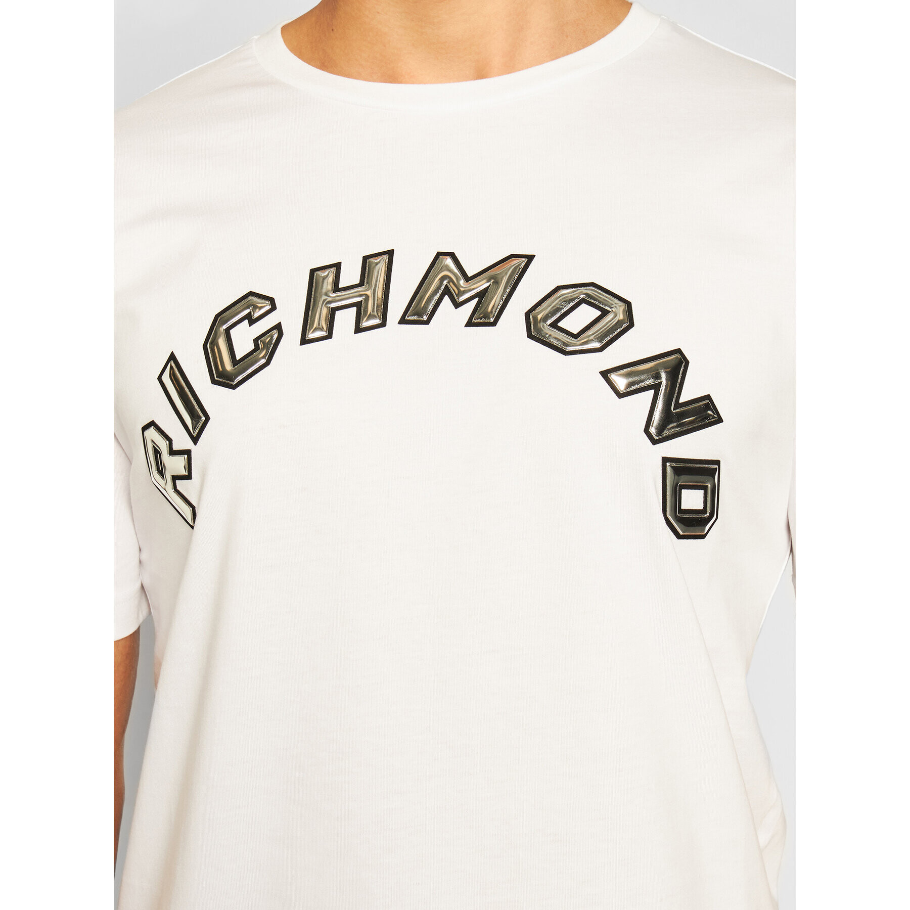 John Richmond T-Shirt Hardball UMA20106TS Bílá Regular Fit - Pepit.cz