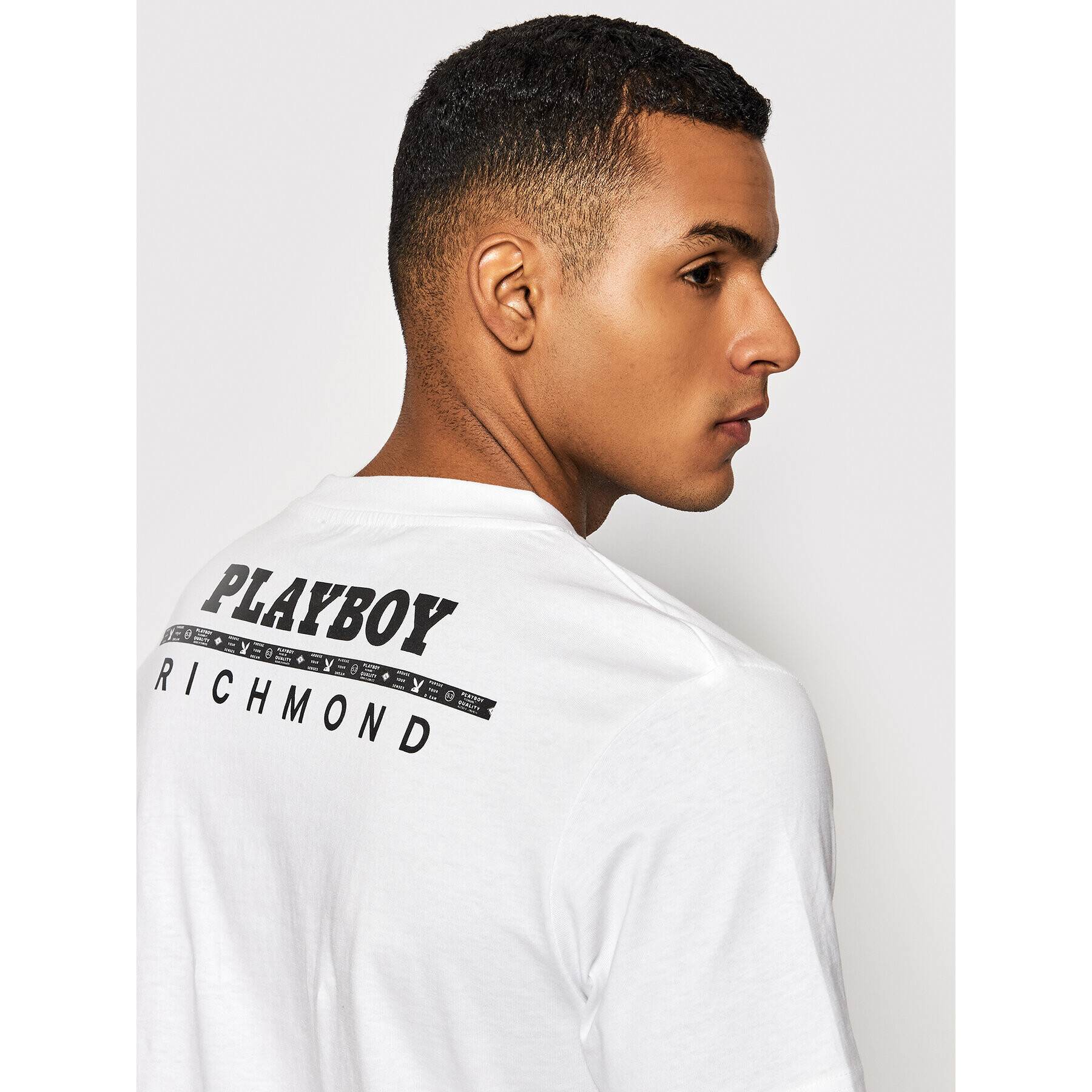 John Richmond T-Shirt HMP22140TS Bílá Regular Fit - Pepit.cz