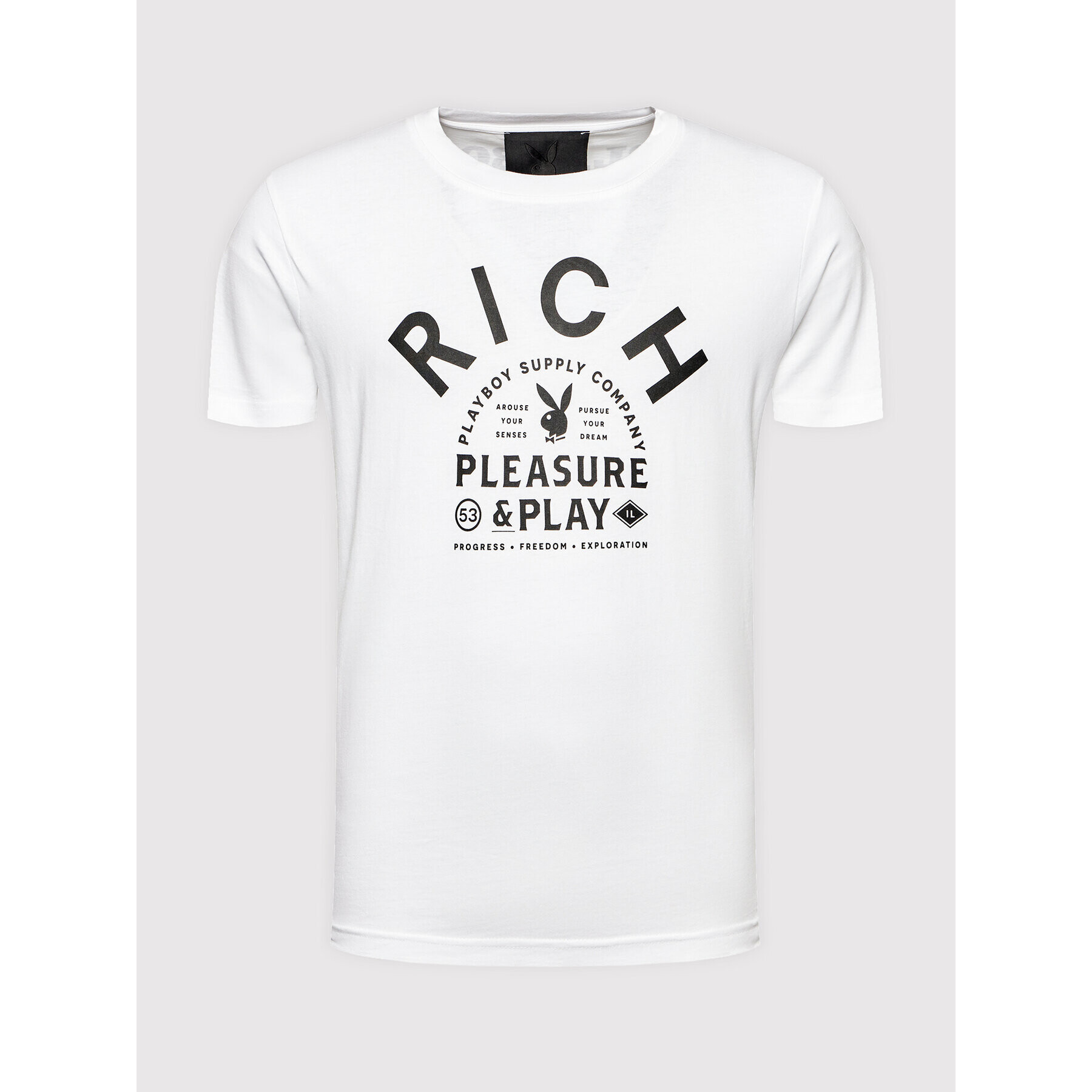 John Richmond T-Shirt HMP22140TS Bílá Regular Fit - Pepit.cz