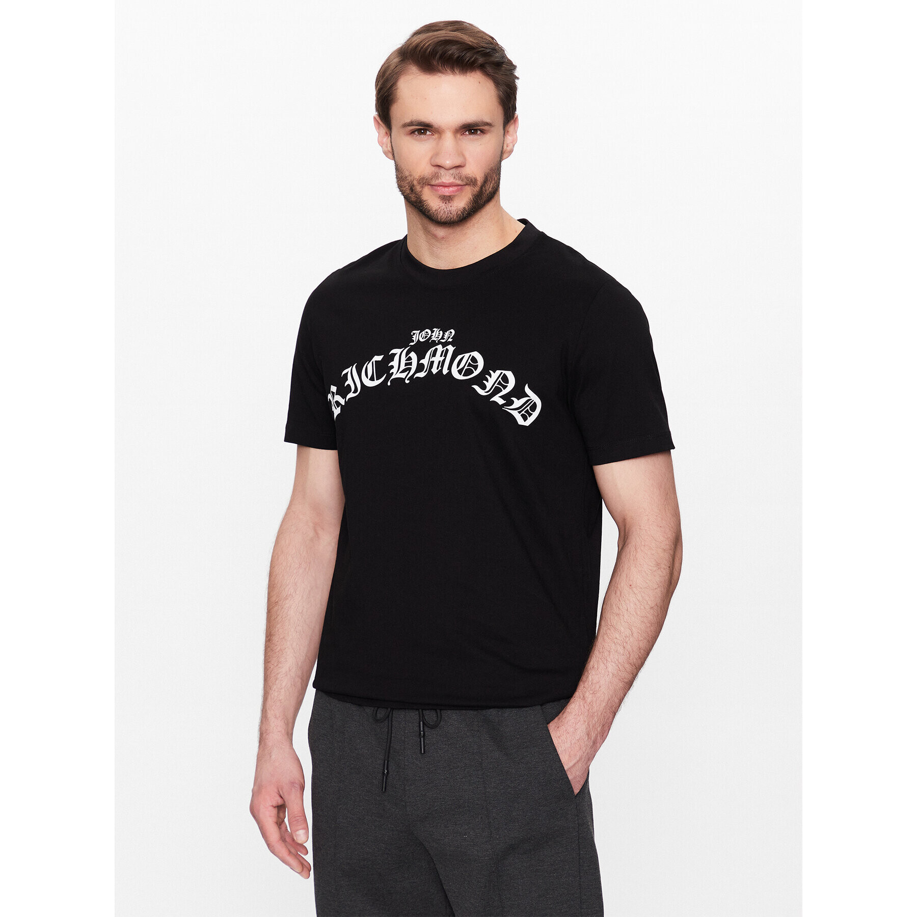 John Richmond T-Shirt Levadia RMP23232TS Černá Regular Fit - Pepit.cz