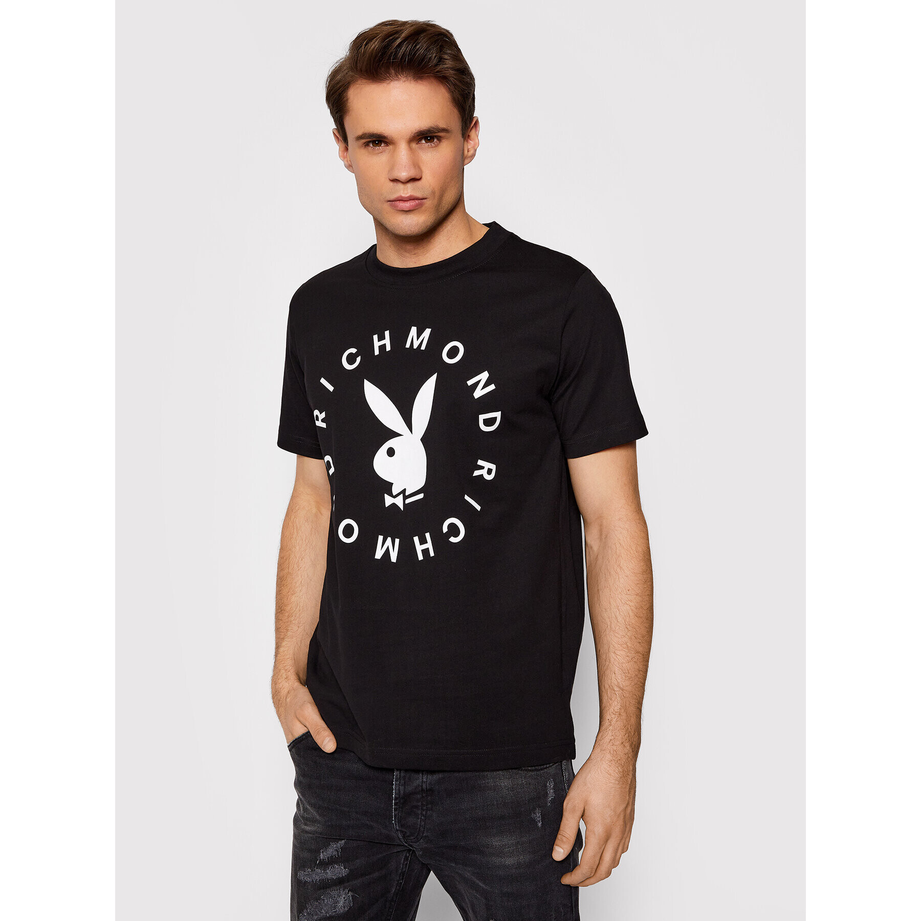 John Richmond T-Shirt Lonies HMP22141TS Černá Regular Fit - Pepit.cz