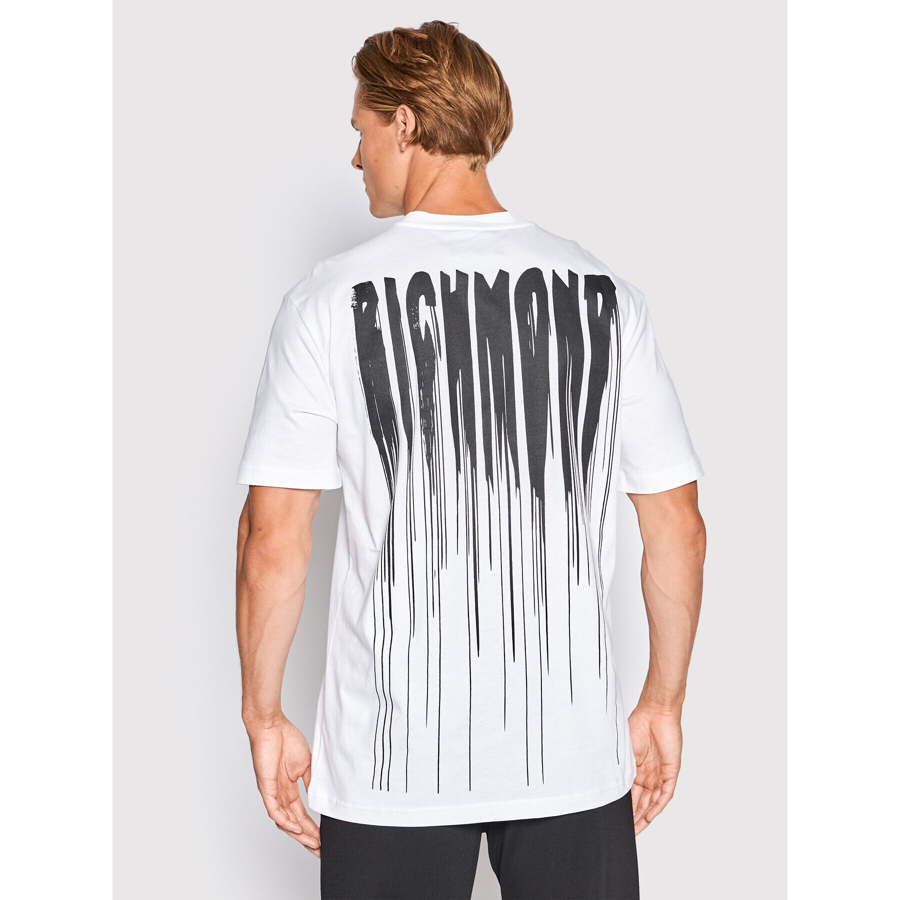 John Richmond T-Shirt Over RMA22081TS Bílá Regular Fit - Pepit.cz