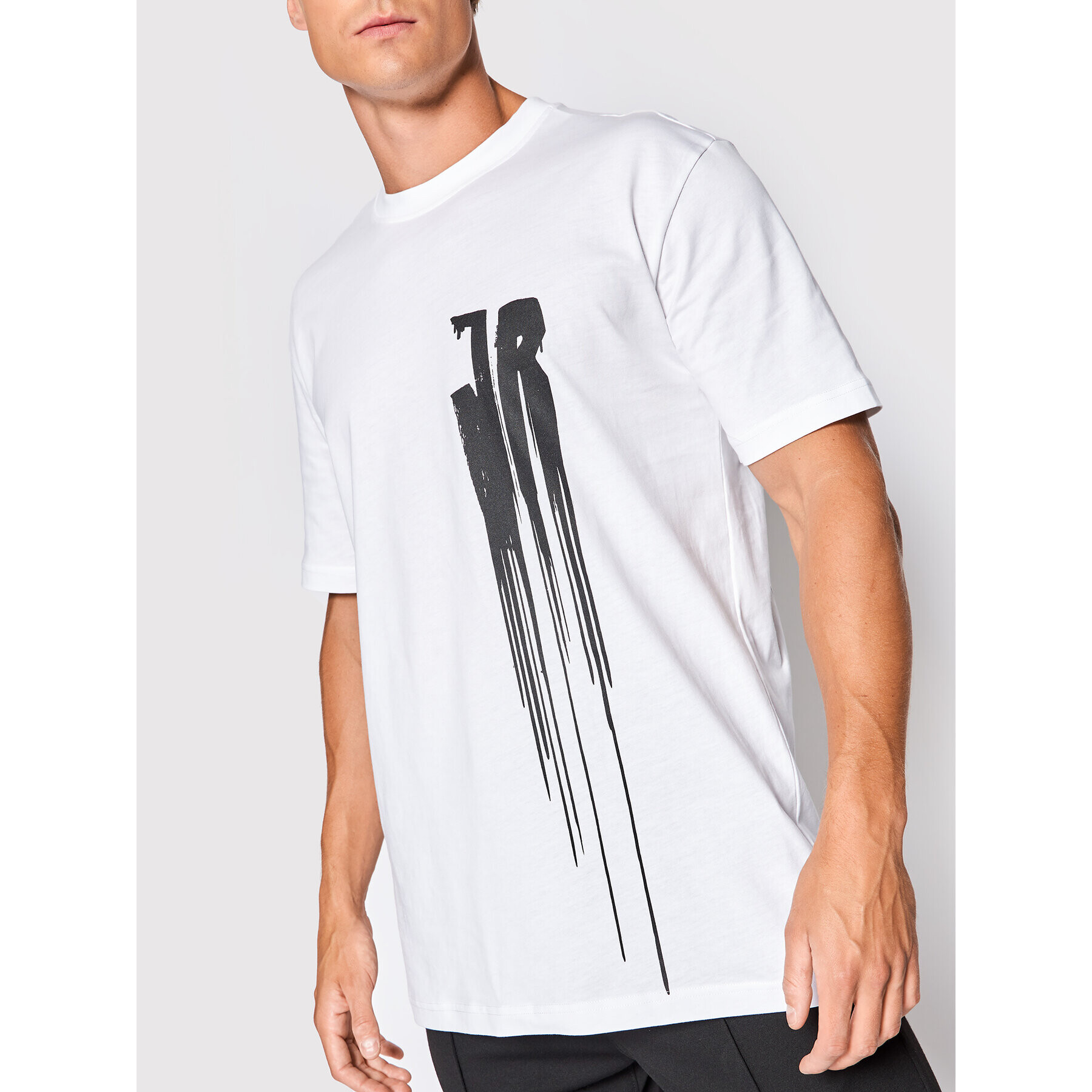 John Richmond T-Shirt Over RMA22081TS Bílá Regular Fit - Pepit.cz