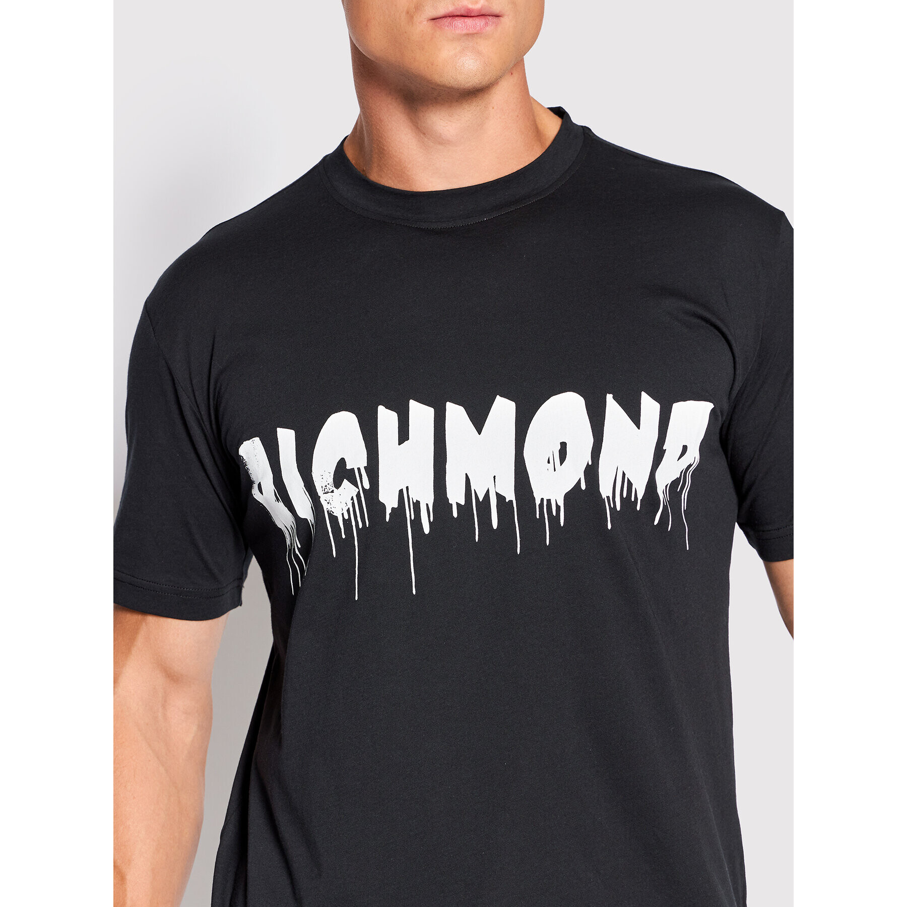 John Richmond T-Shirt RMA22074TS Černá Regular Fit - Pepit.cz