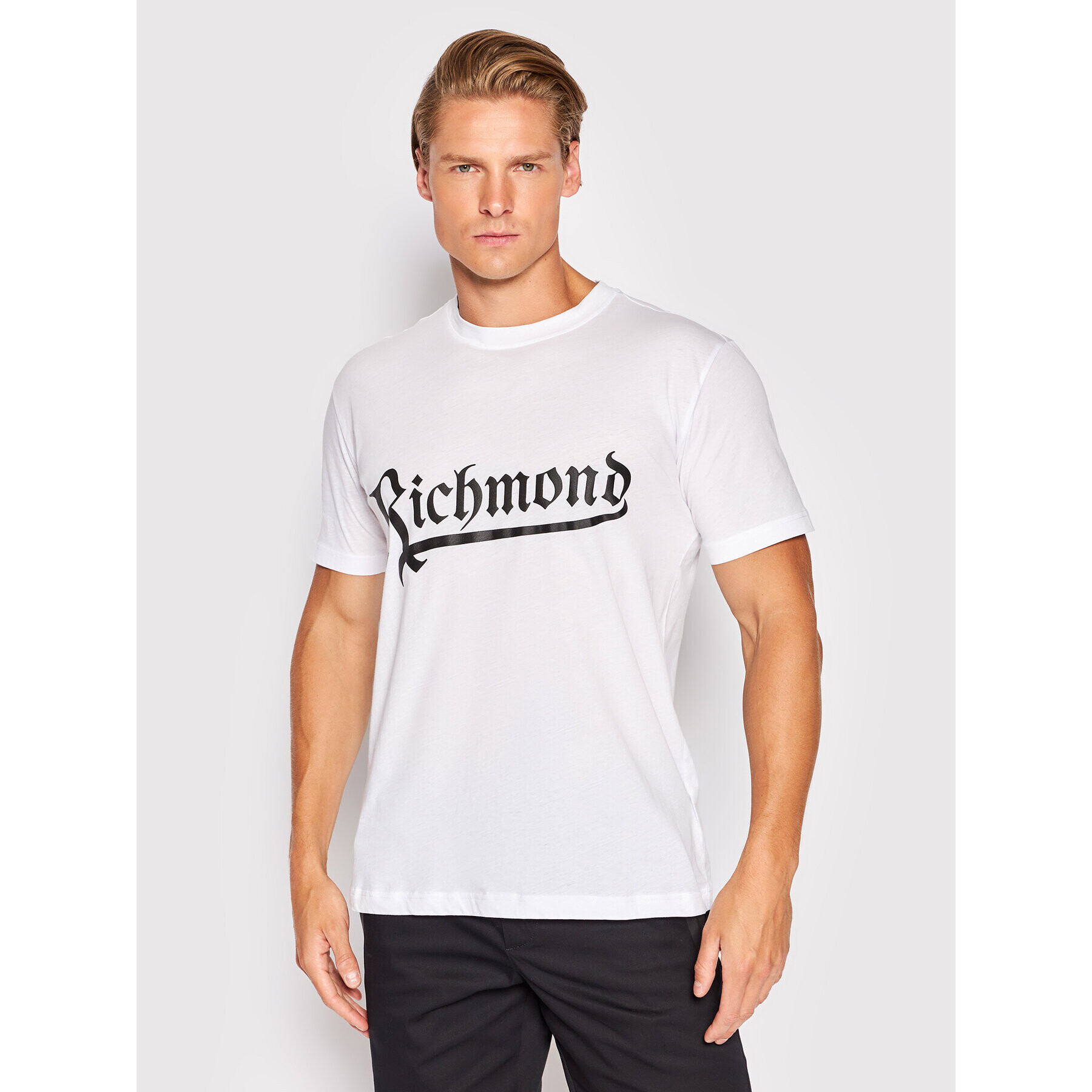 John Richmond T-Shirt RMA22091TS Bílá Regular Fit - Pepit.cz