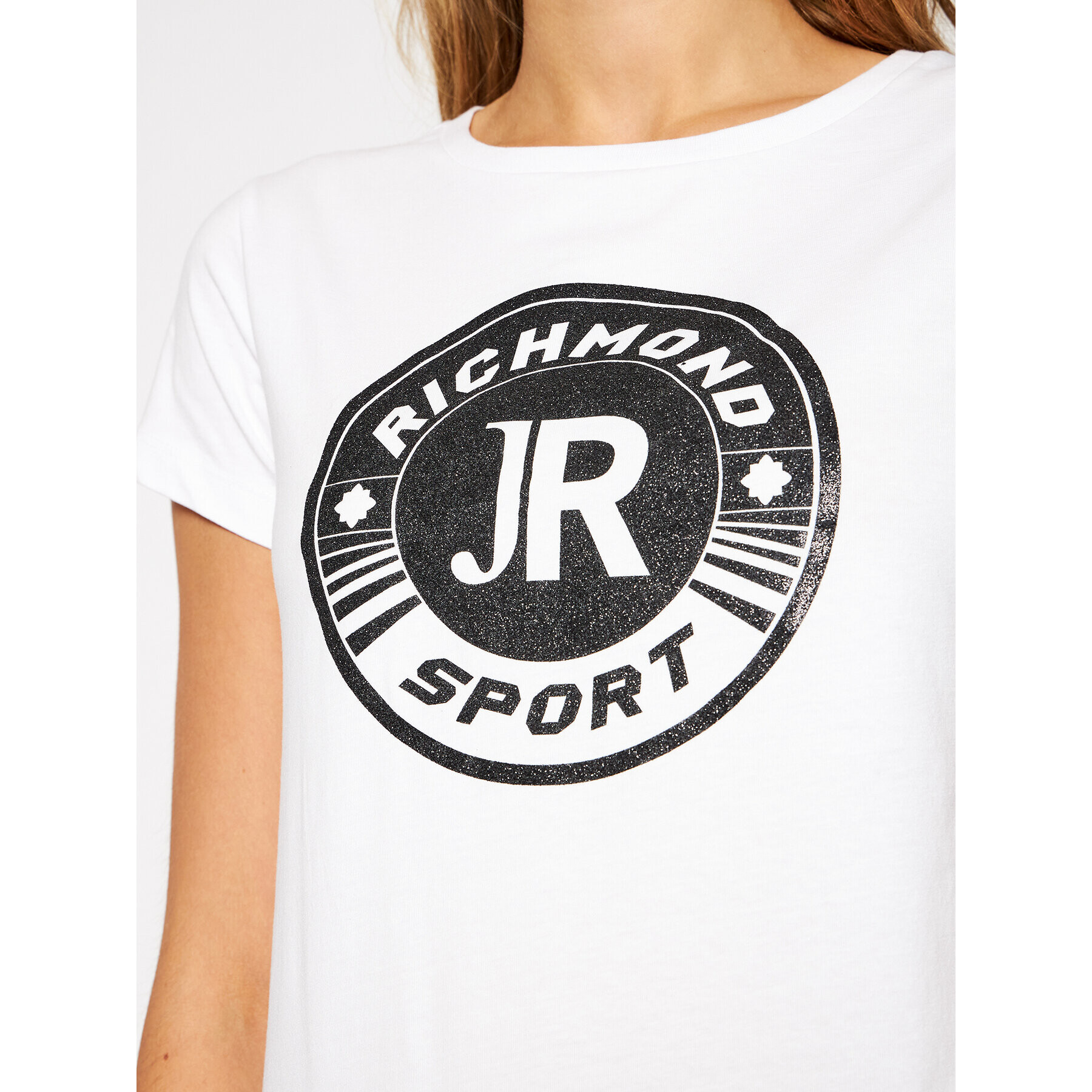 John Richmond T-Shirt Suares UWA20131TS Bílá Regular Fit - Pepit.cz