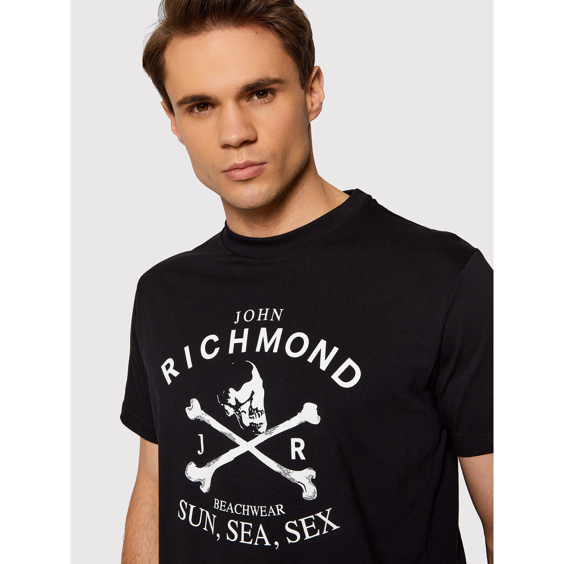 John Richmond T-Shirt Tress UMP22105TS Černá Regular Fit - Pepit.cz