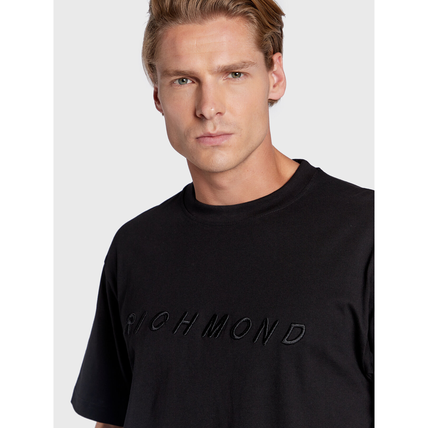 John Richmond T-Shirt UMA22100TS Černá Regular Fit - Pepit.cz