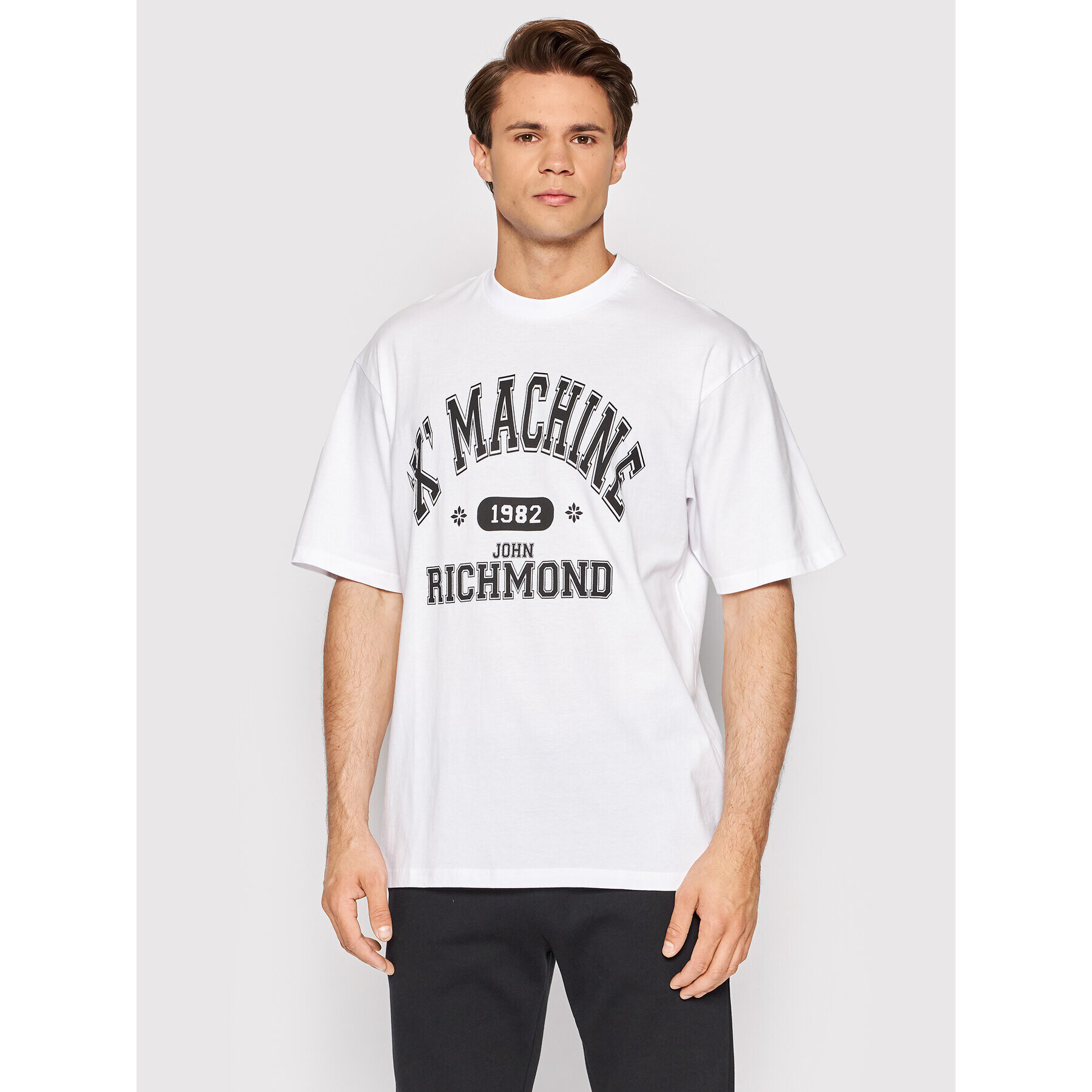 John Richmond T-Shirt UMP22058TS Bílá Regular Fit - Pepit.cz