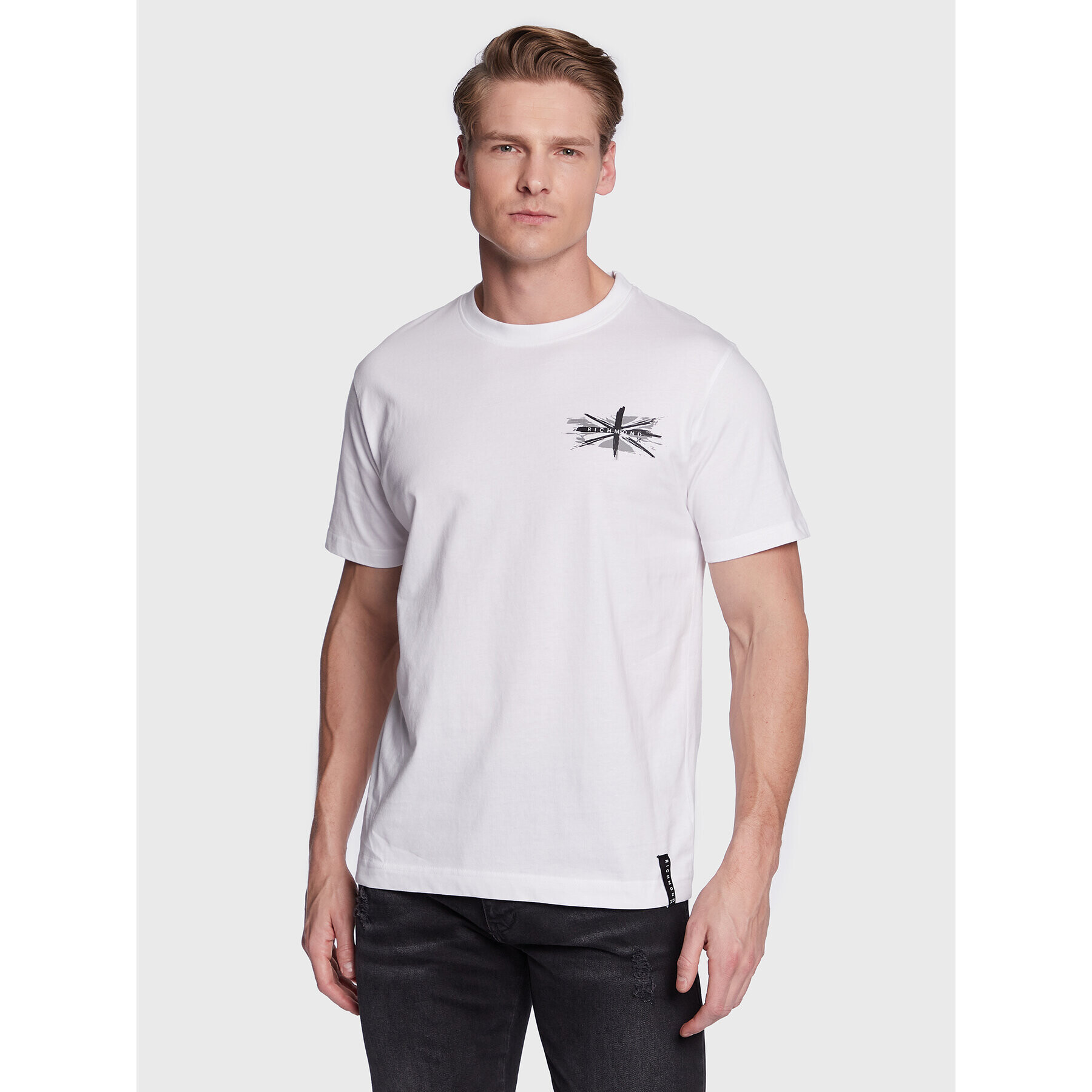 John Richmond T-Shirt UMP23039TS Bílá Regular Fit - Pepit.cz