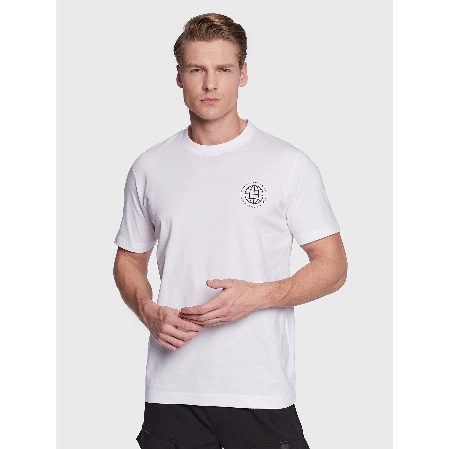 John Richmond T-Shirt UMP23086TS Bílá Regular Fit - Pepit.cz