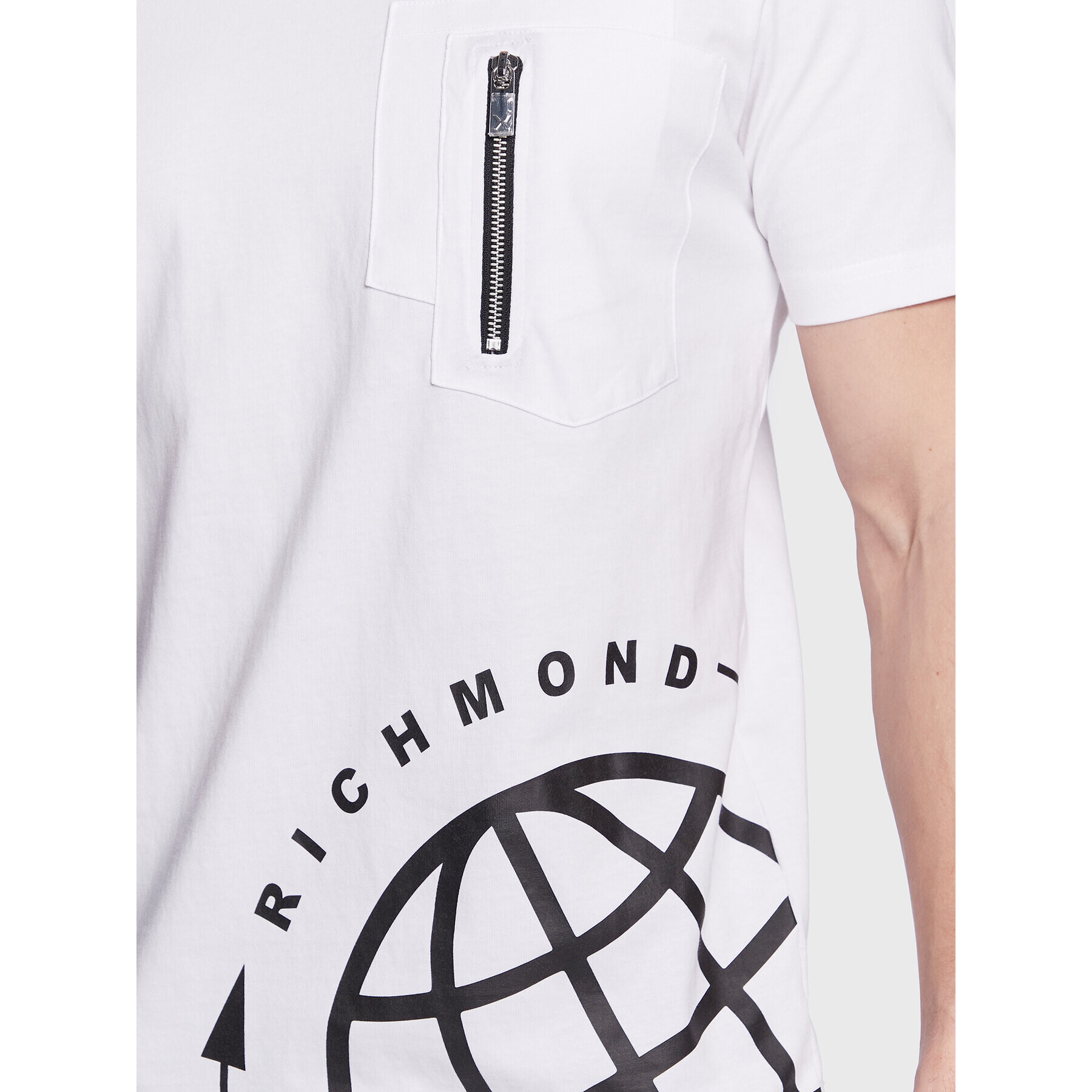 John Richmond T-Shirt UMP23089TS Bílá Regular Fit - Pepit.cz