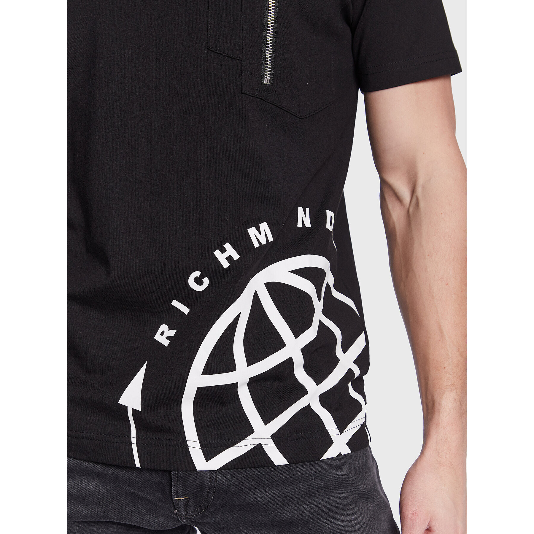 John Richmond T-Shirt UMP23089TS Černá Regular Fit - Pepit.cz