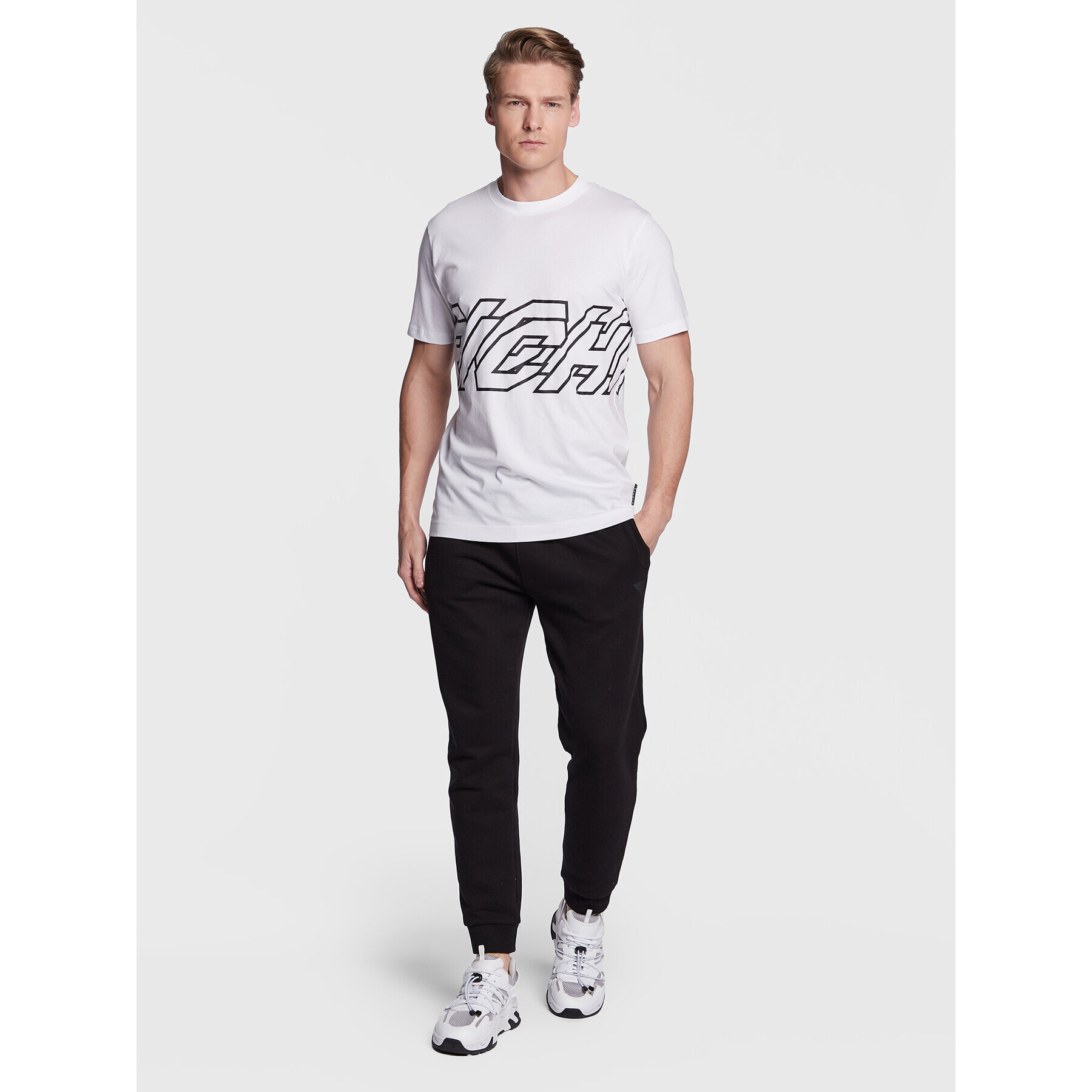 John Richmond T-Shirt UMP23158TS Bílá Regular Fit - Pepit.cz