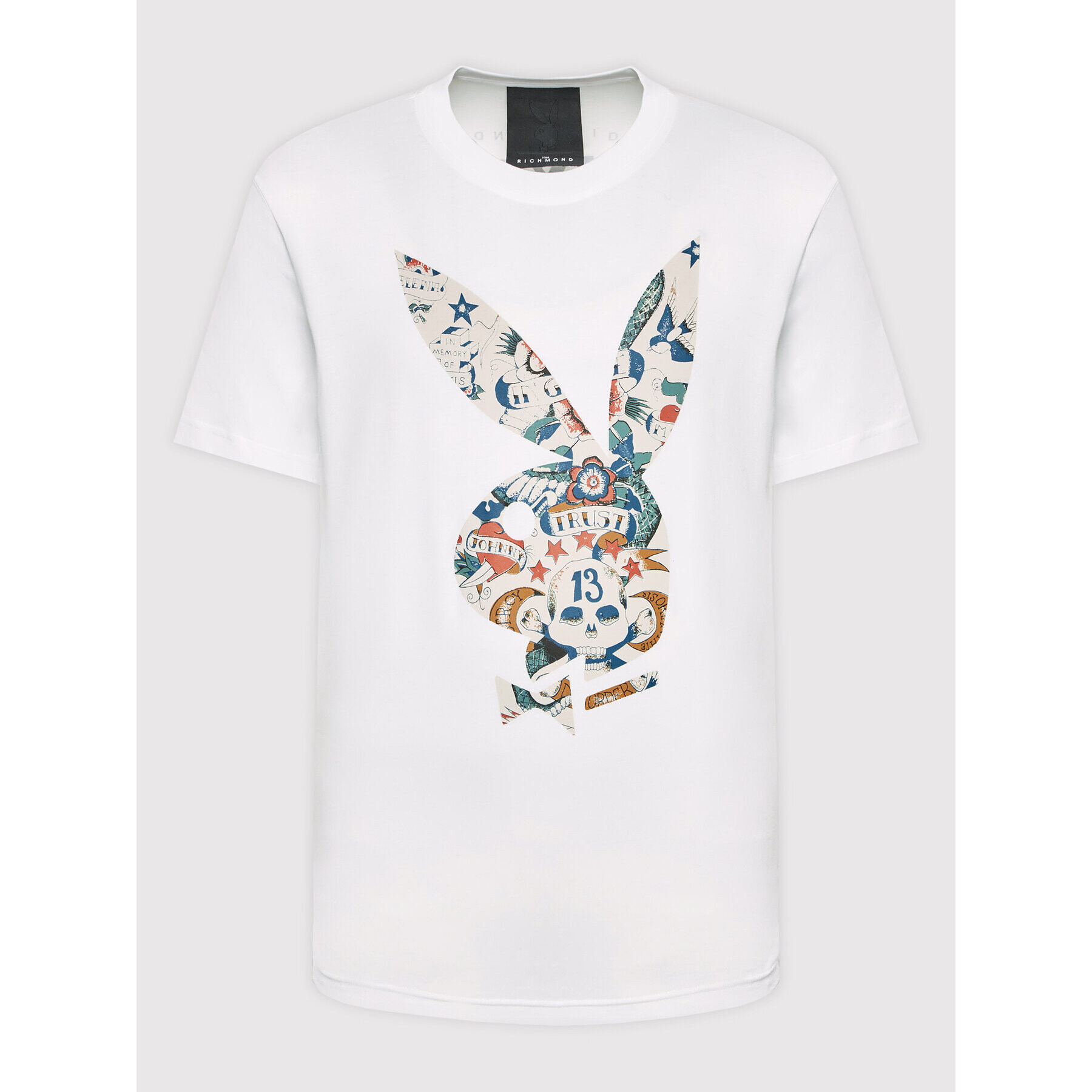 John Richmond T-Shirt Unisex RMP22305TS Bílá Regular Fit - Pepit.cz