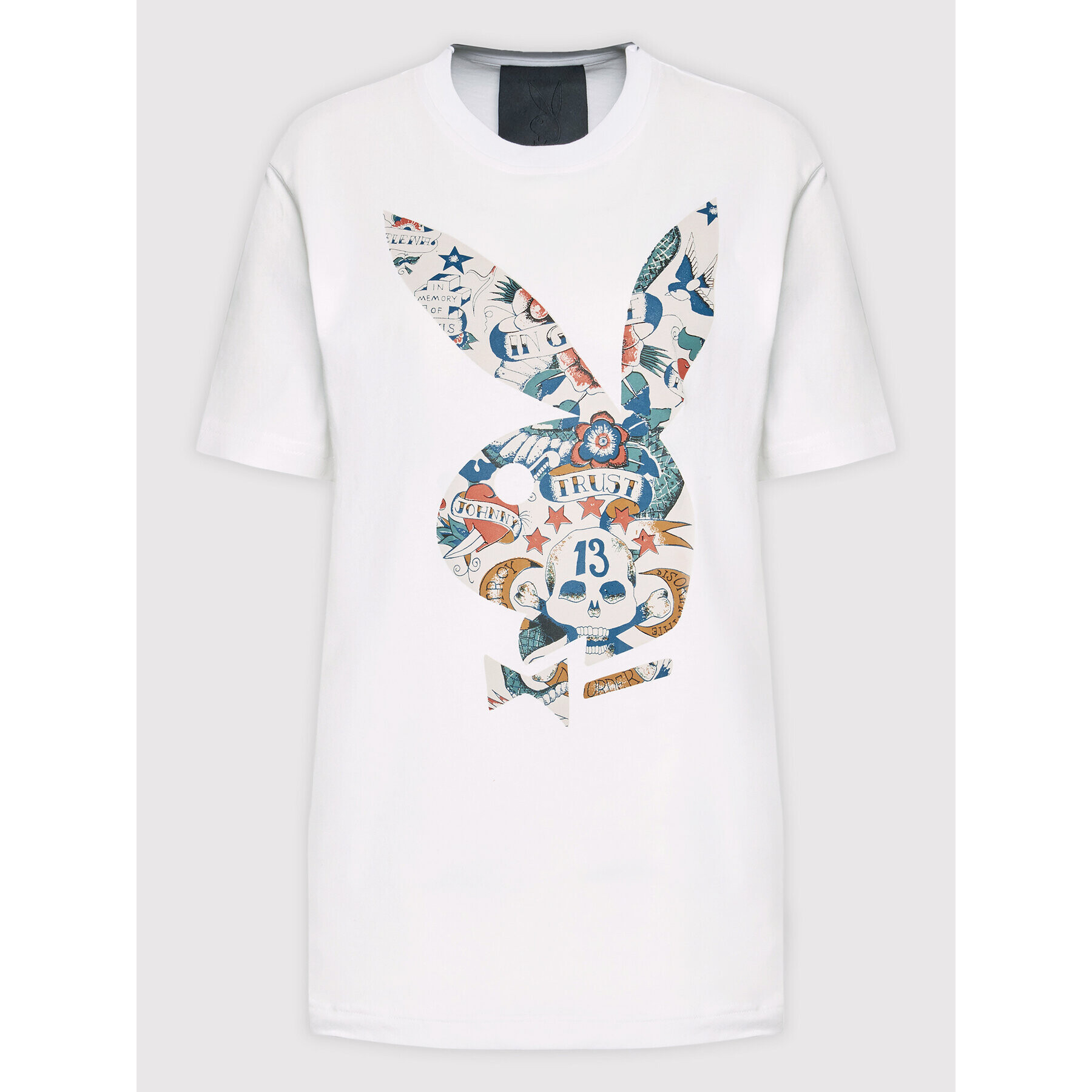 John Richmond T-Shirt Unisex RMP22305TS Bílá Regular Fit - Pepit.cz