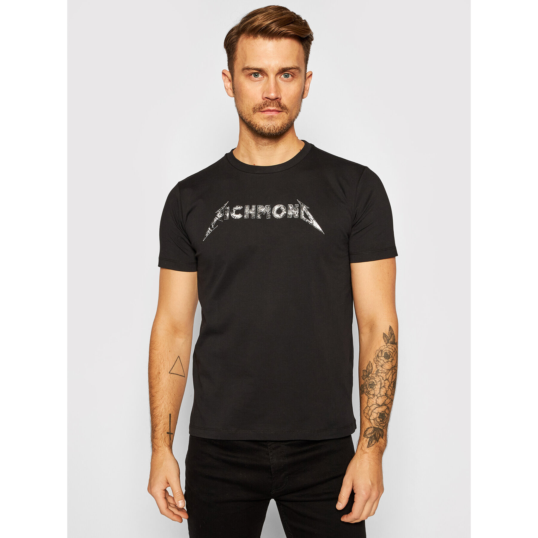 John Richmond T-Shirt Wanca RMA20128TS Černá Regular Fit - Pepit.cz