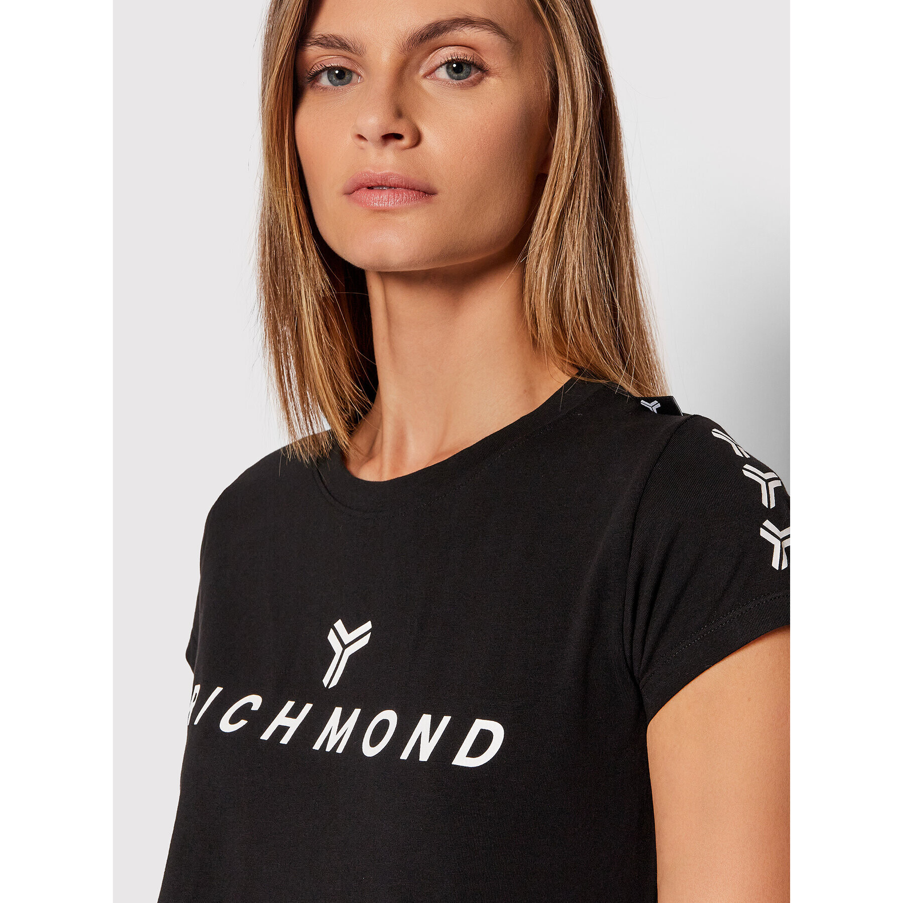 John Richmond T-Shirt Winoski UWA21019TS Černá Regular Fit - Pepit.cz