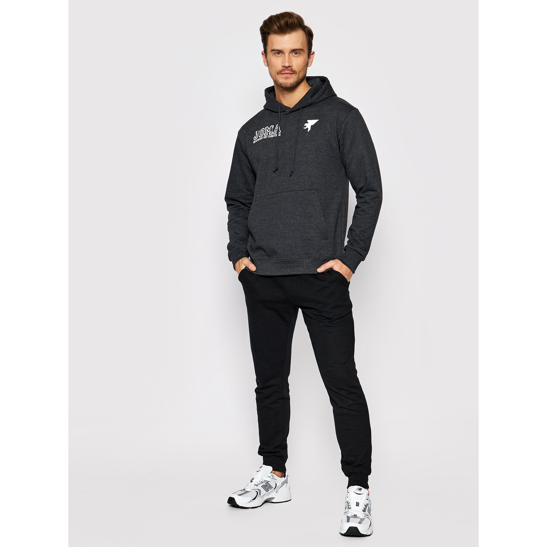 Joma Mikina Urban Street Hoodie 102558.150 Šedá Regular Fit - Pepit.cz