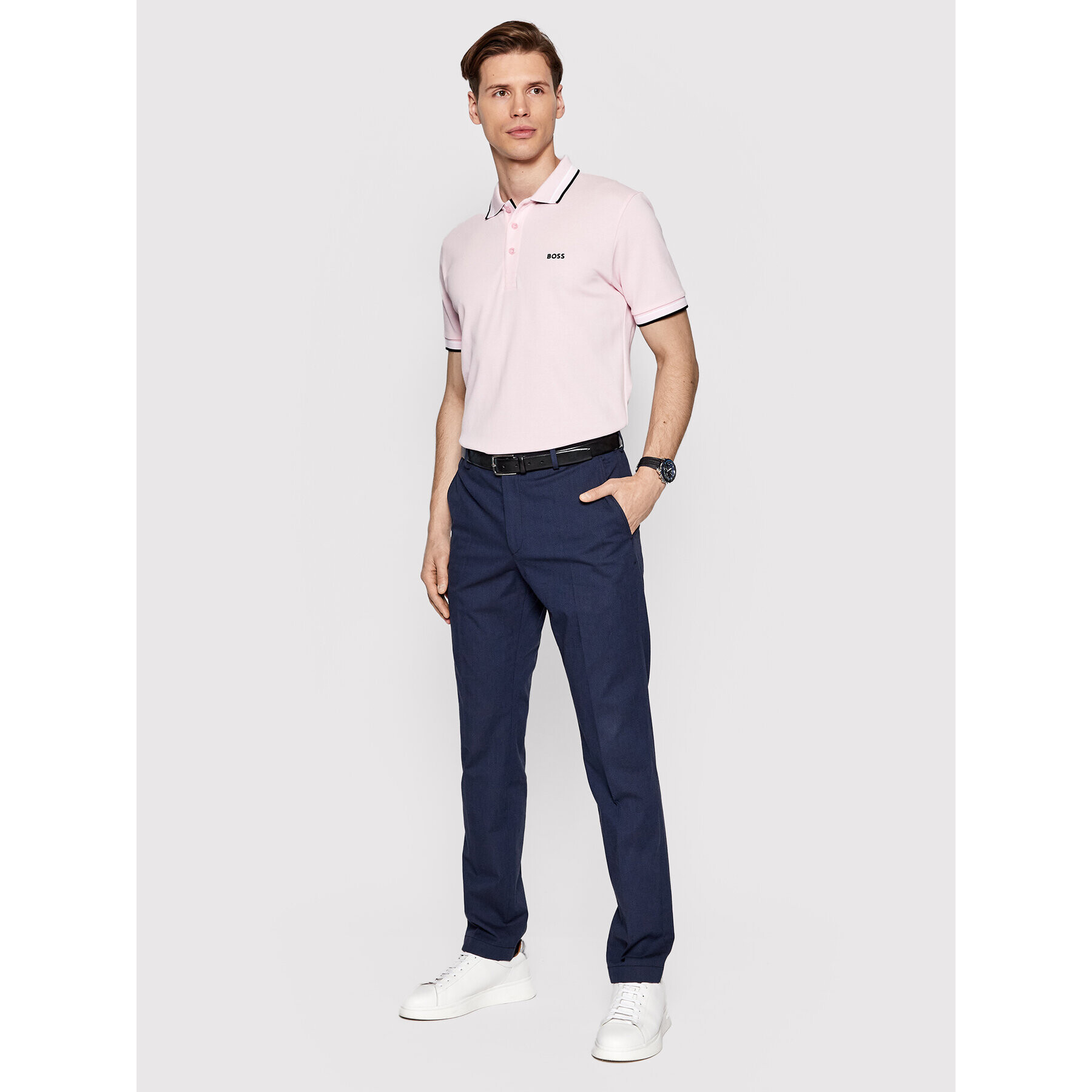 JOOP! Chino kalhoty 17 Jt-18Hank12-T 30031947 Tmavomodrá Slim Fit - Pepit.cz