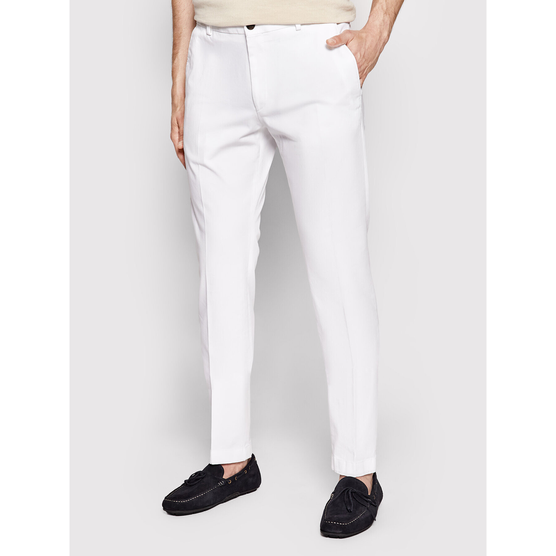 JOOP! Chino kalhoty 17 JT-18HANK12-W 30031773 Bílá Slim Fit - Pepit.cz