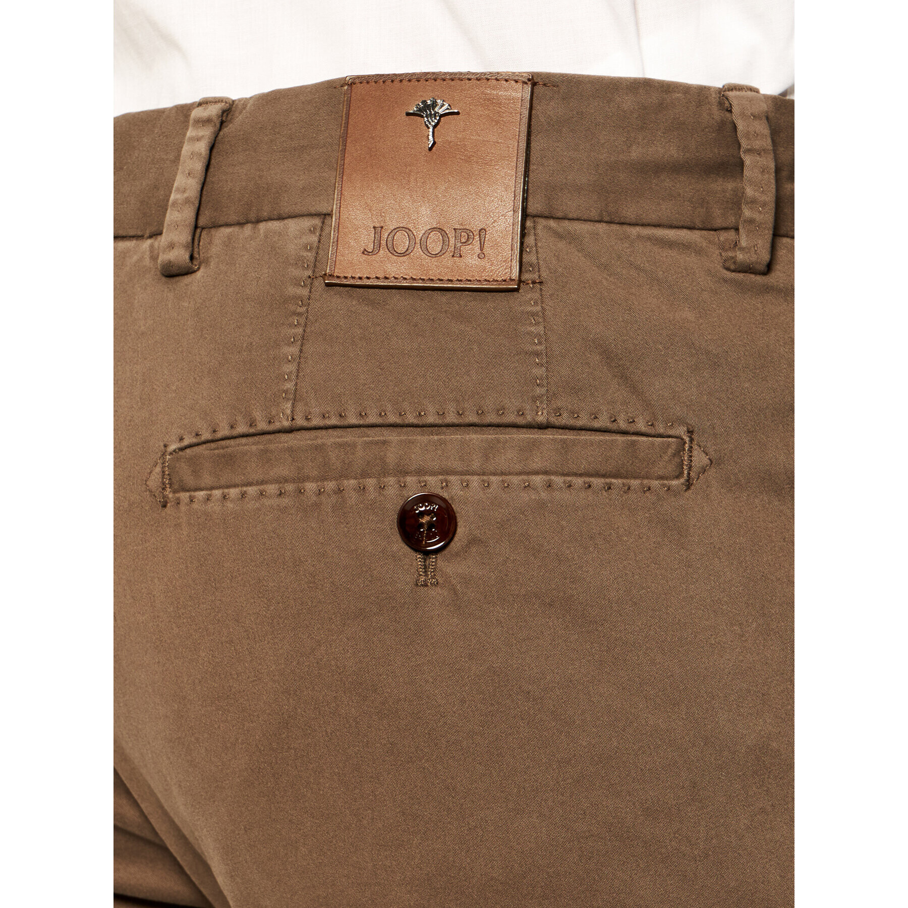 JOOP! Kalhoty z materiálu 30017330 Hnědá Slim Fit - Pepit.cz