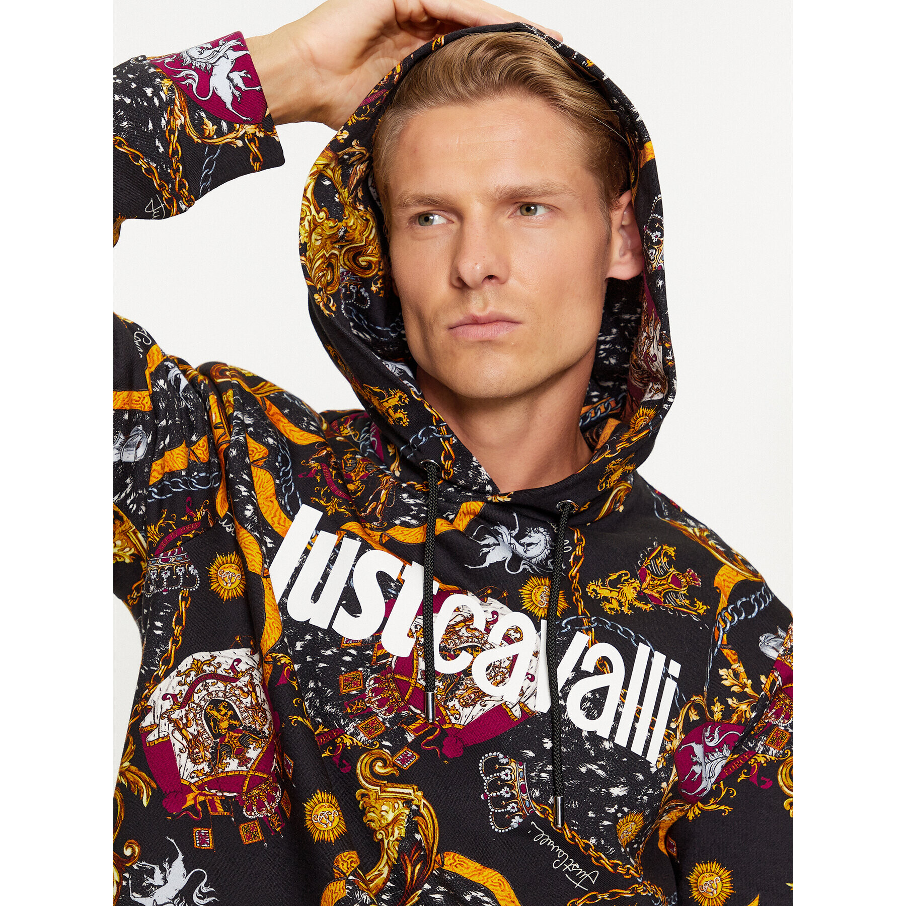 Just Cavalli Mikina 75OAI3C1 Barevná Regular Fit - Pepit.cz